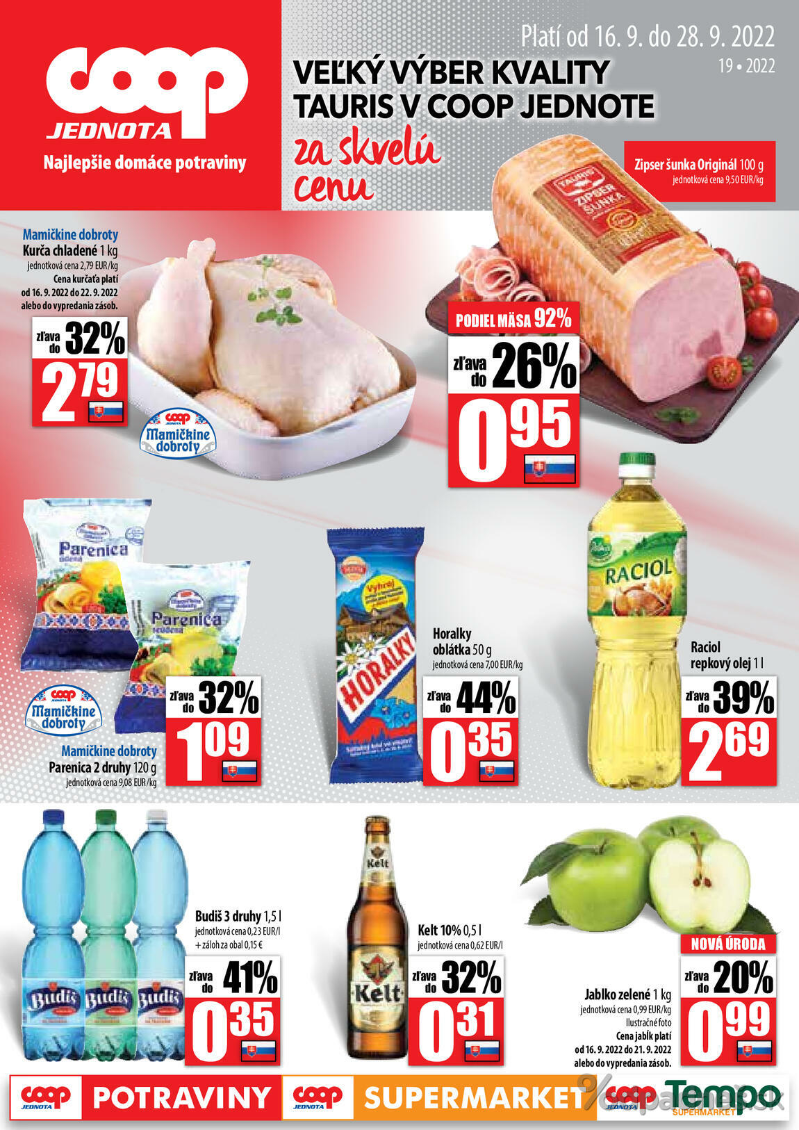 1. stránka Coop letáku