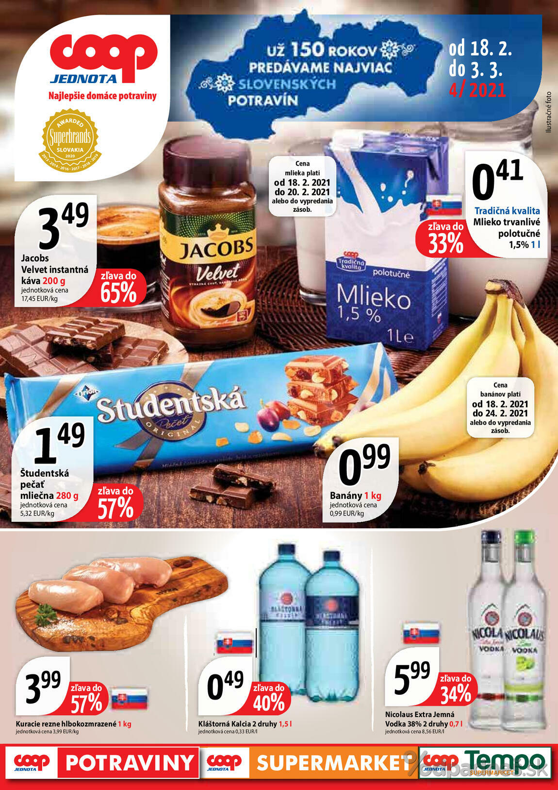 1. stránka Coop letáku