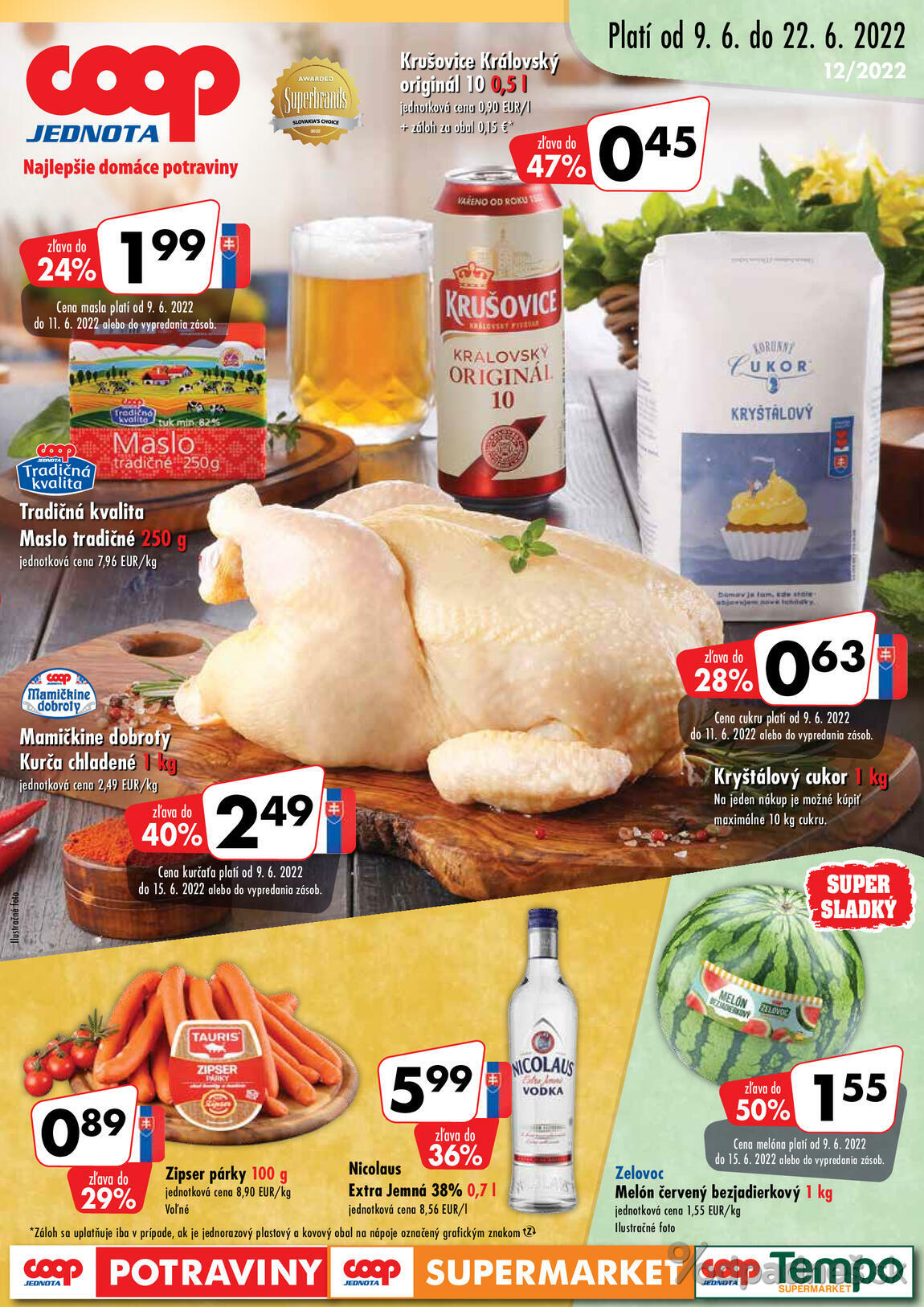 1. stránka Coop letáku