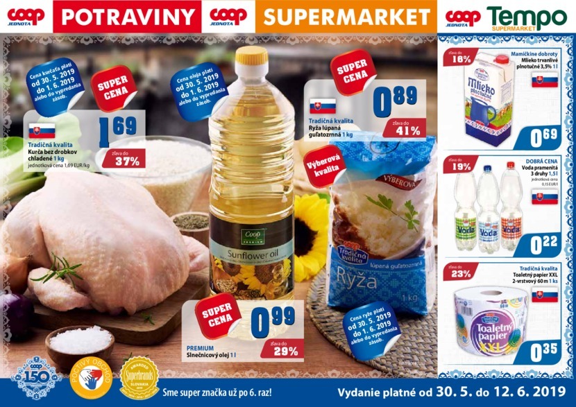 1. stránka Coop letáku