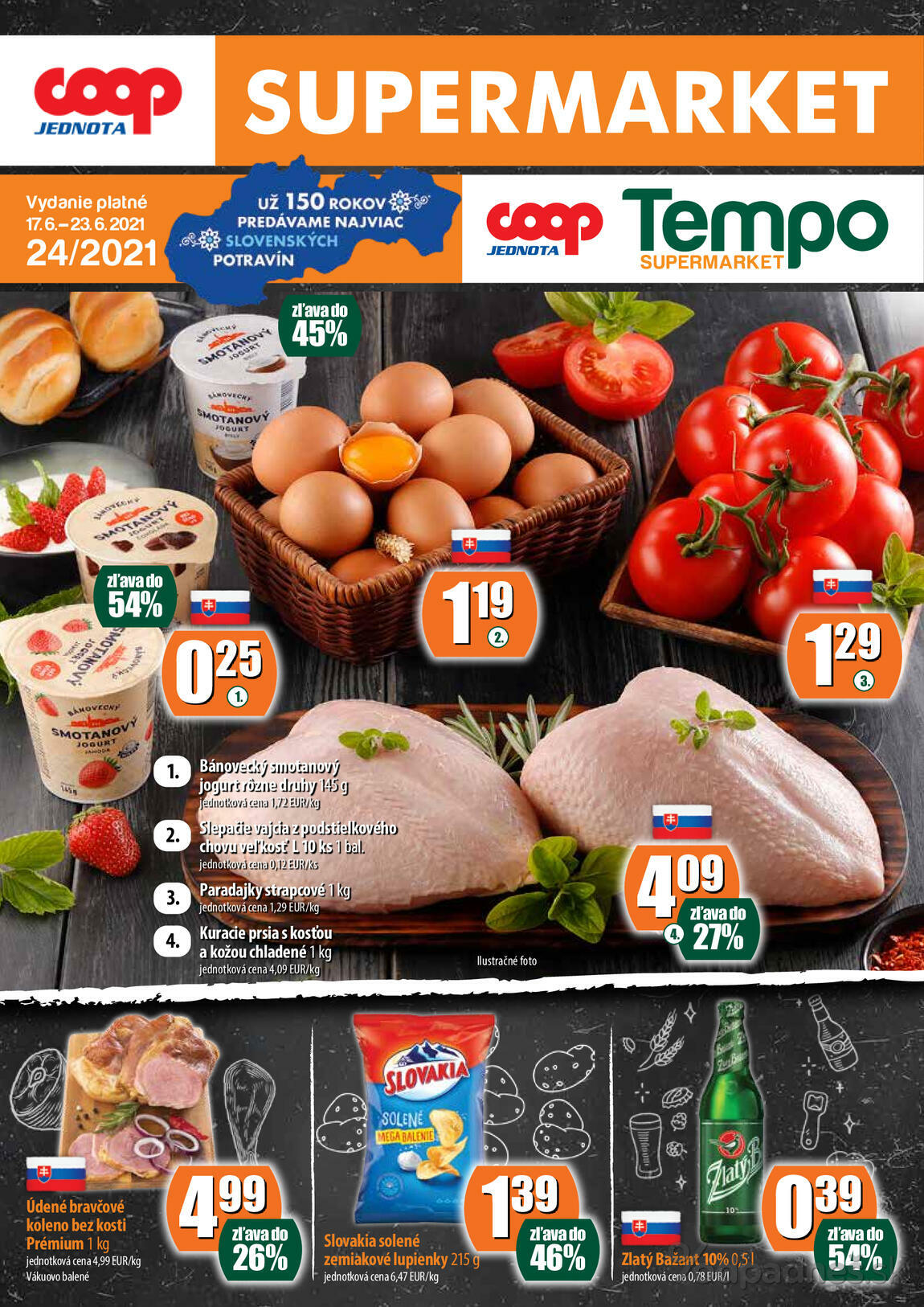 1. stránka Coop letáku