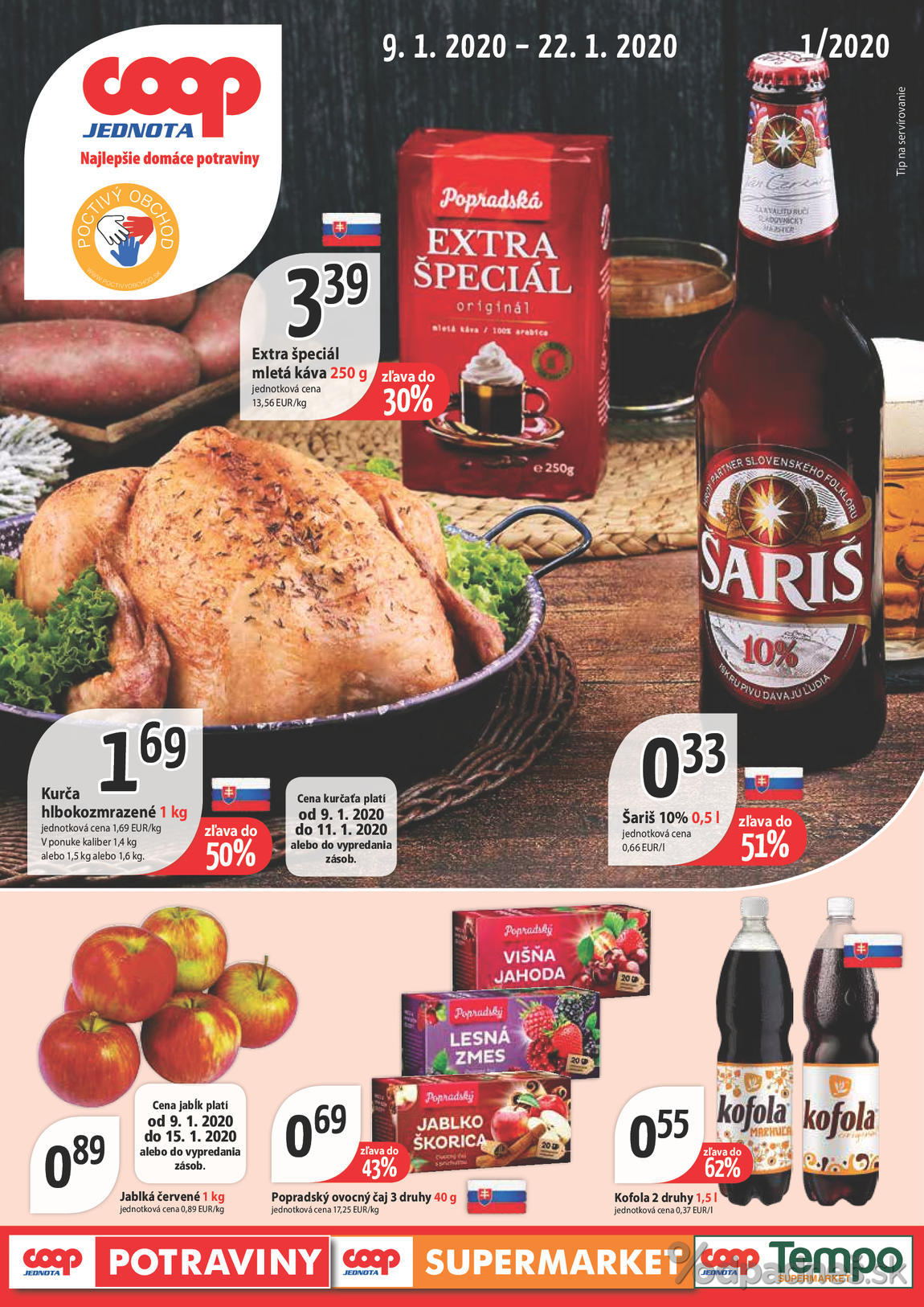 1. stránka Coop letáku