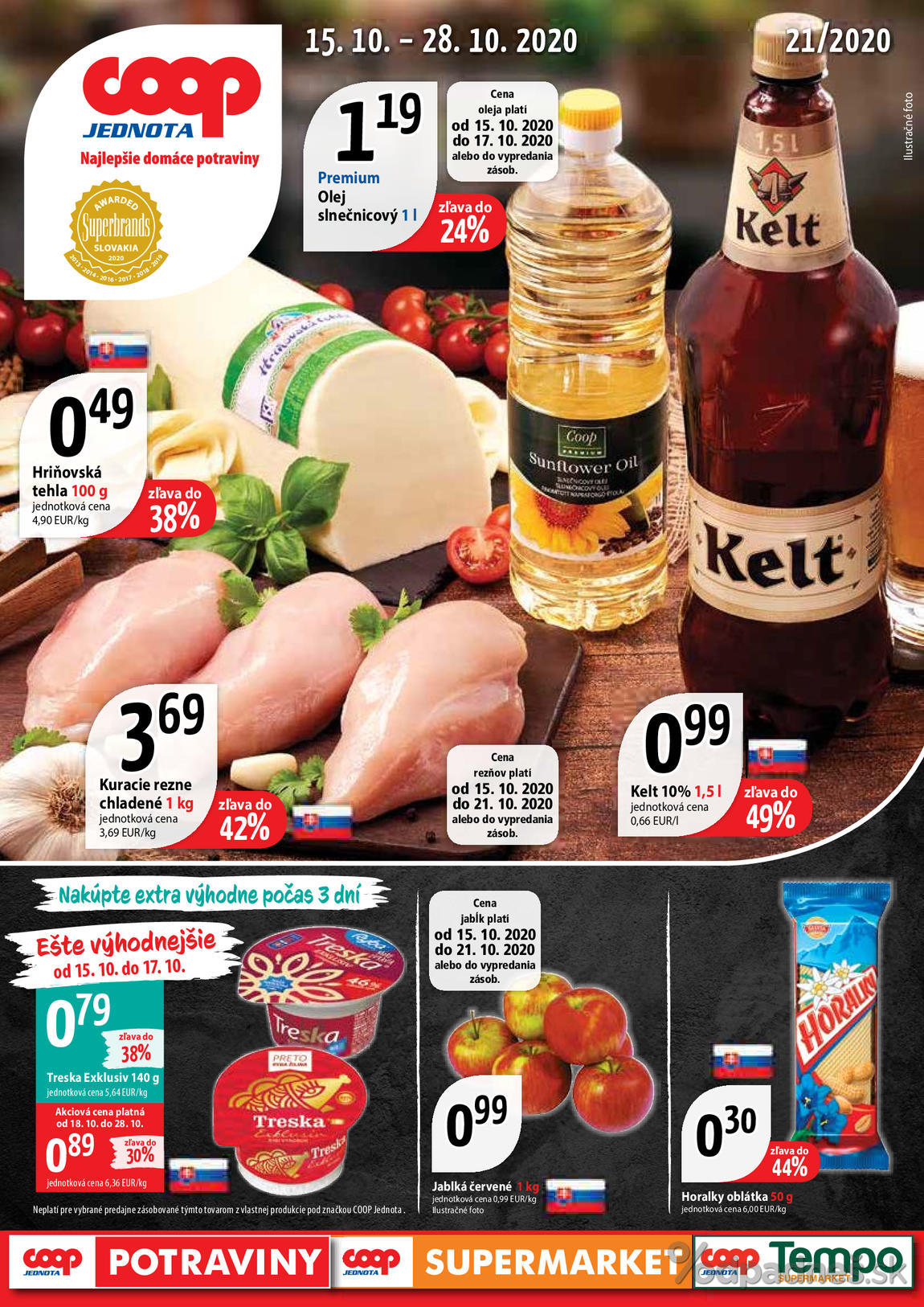 1. stránka Coop letáku