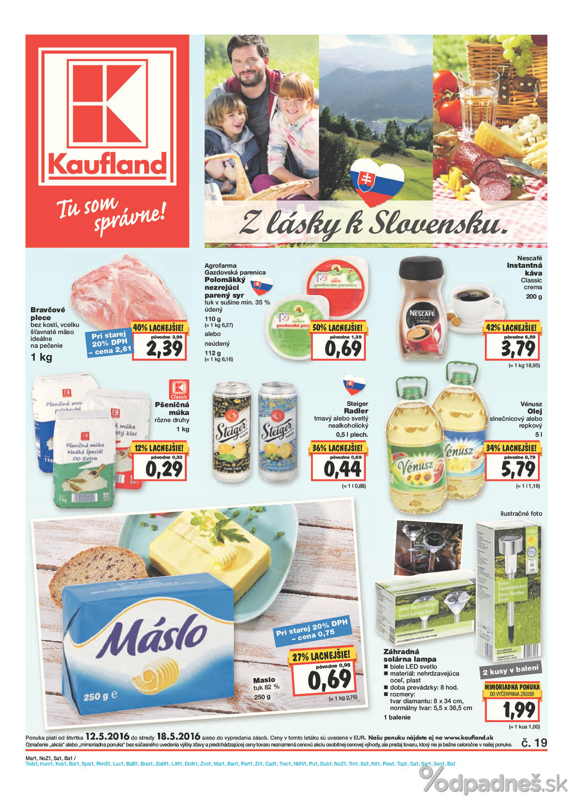 1. stránka Kaufland letáku