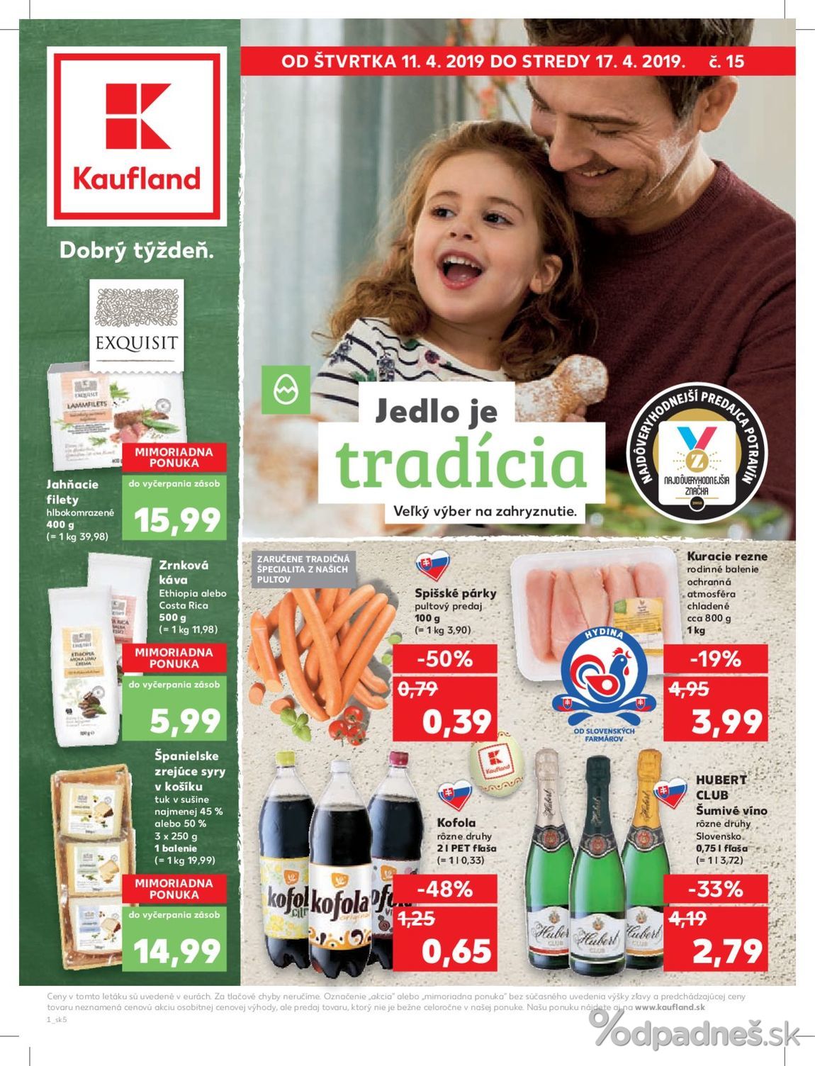 1. stránka Kaufland letáku