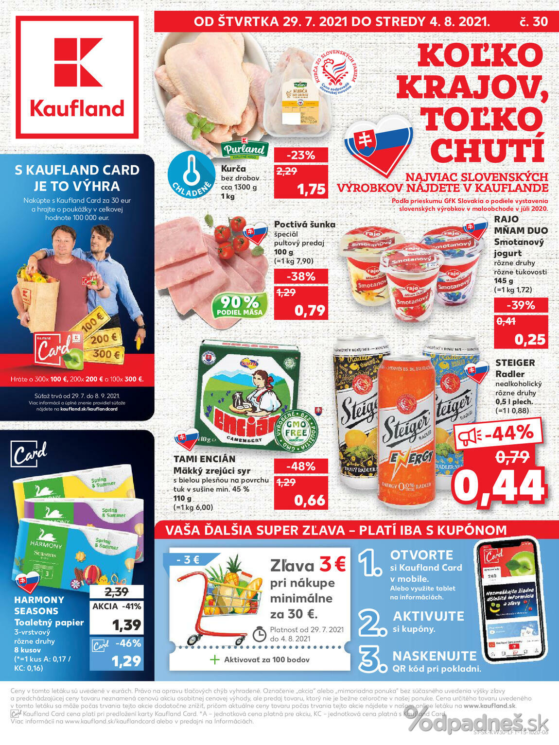 1. stránka Kaufland letáku