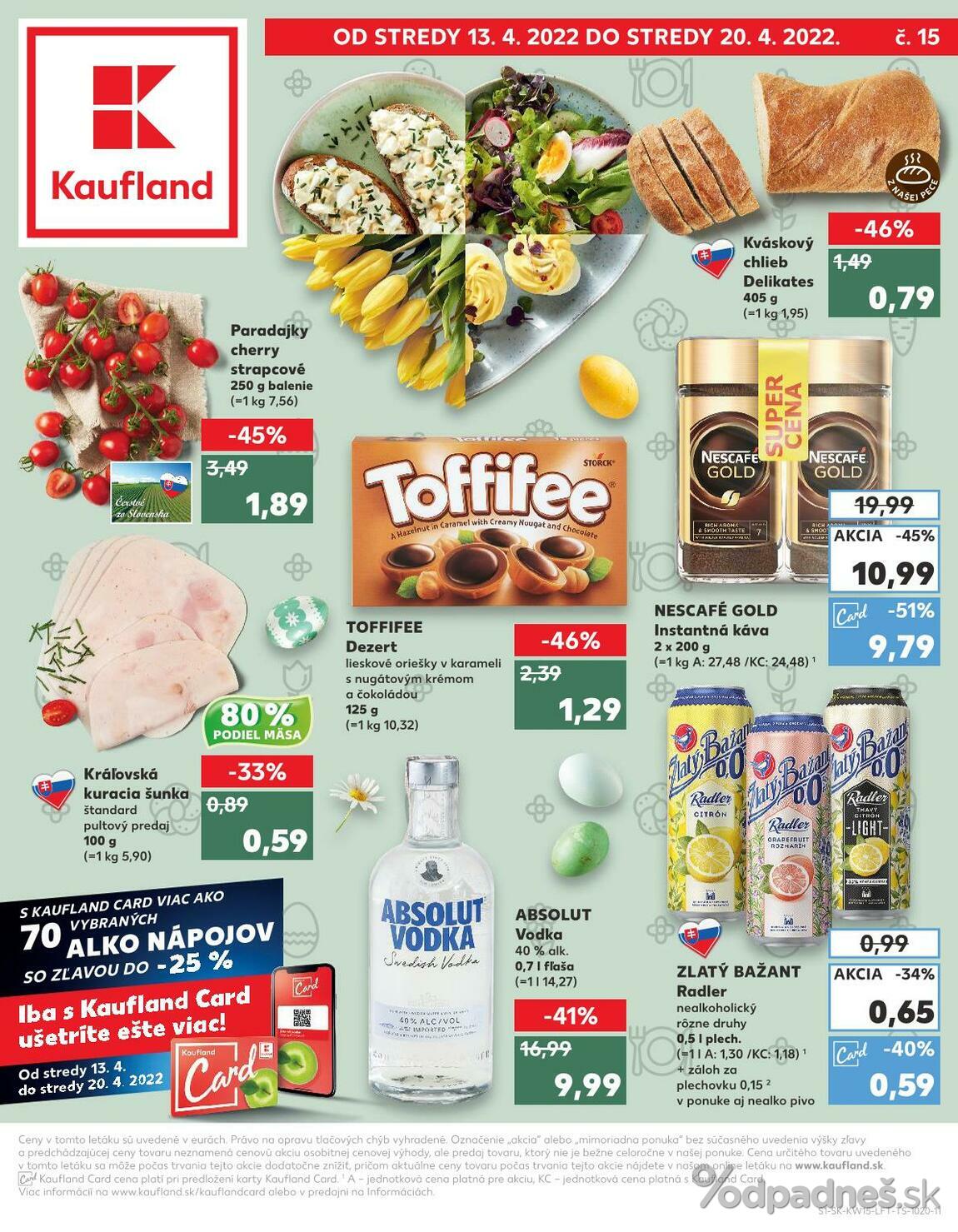 1. stránka Kaufland letáku