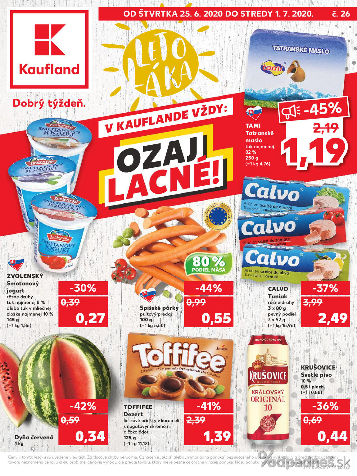1. stránka Kaufland letáku