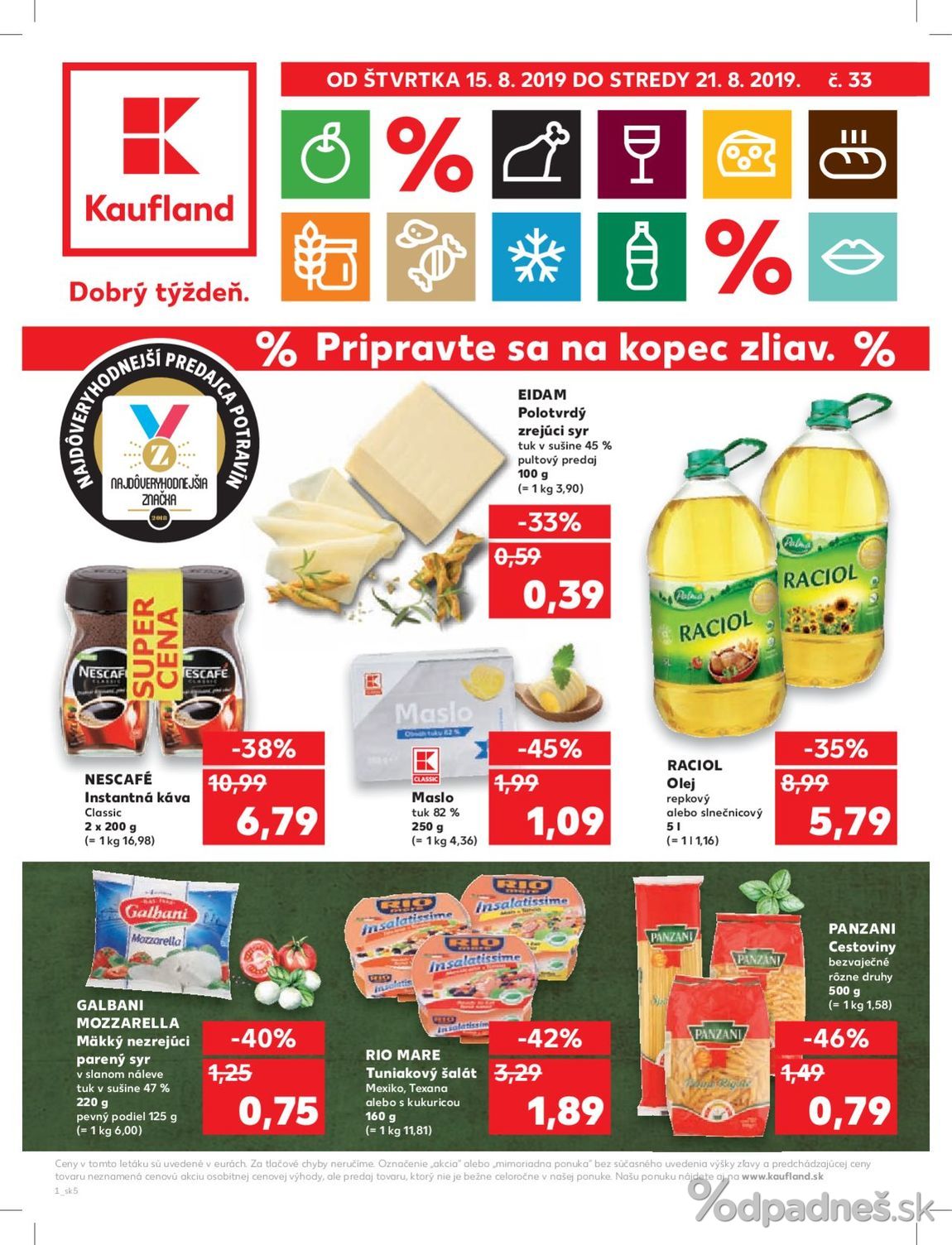 1. stránka Kaufland letáku