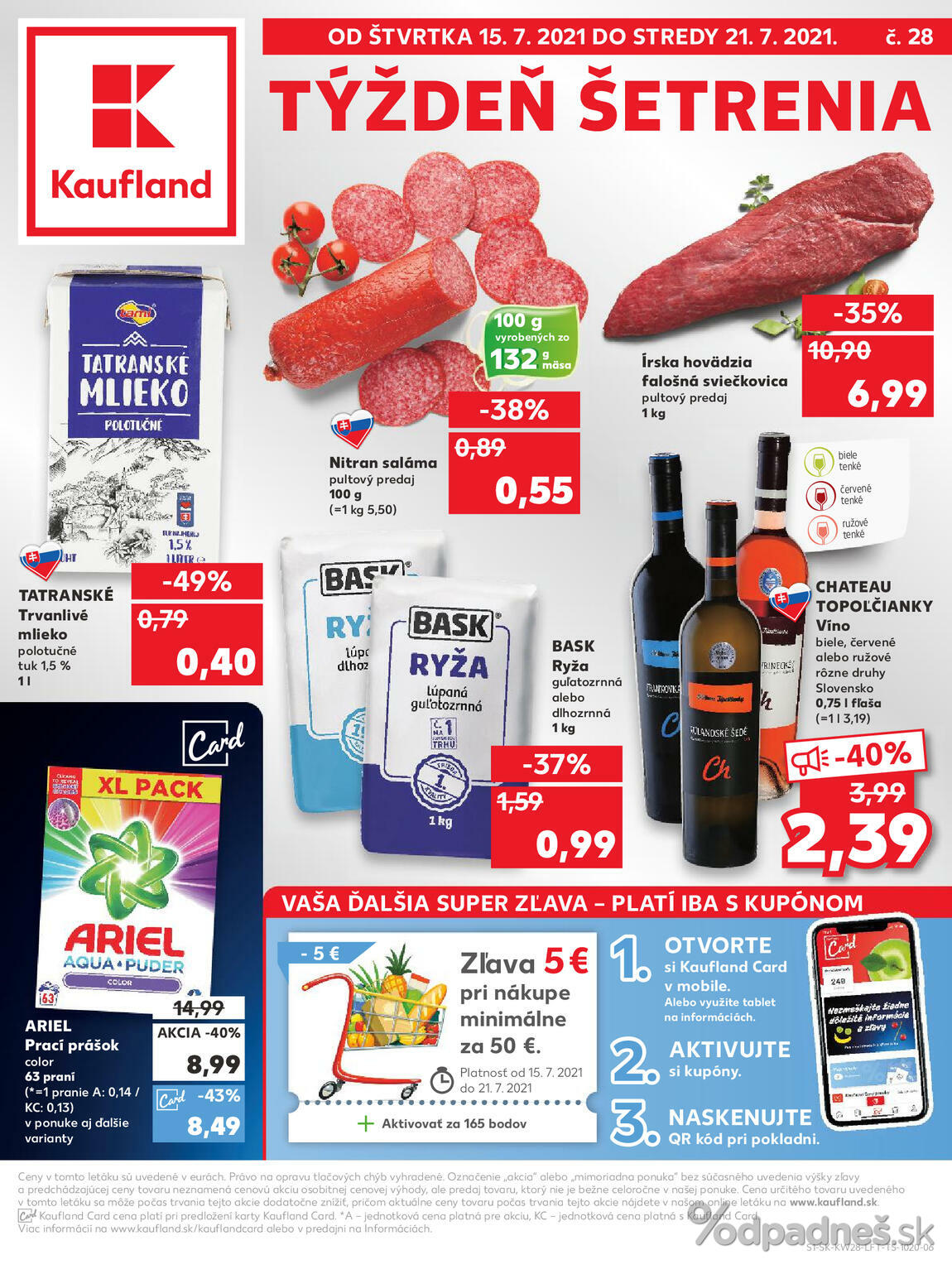 1. stránka Kaufland letáku