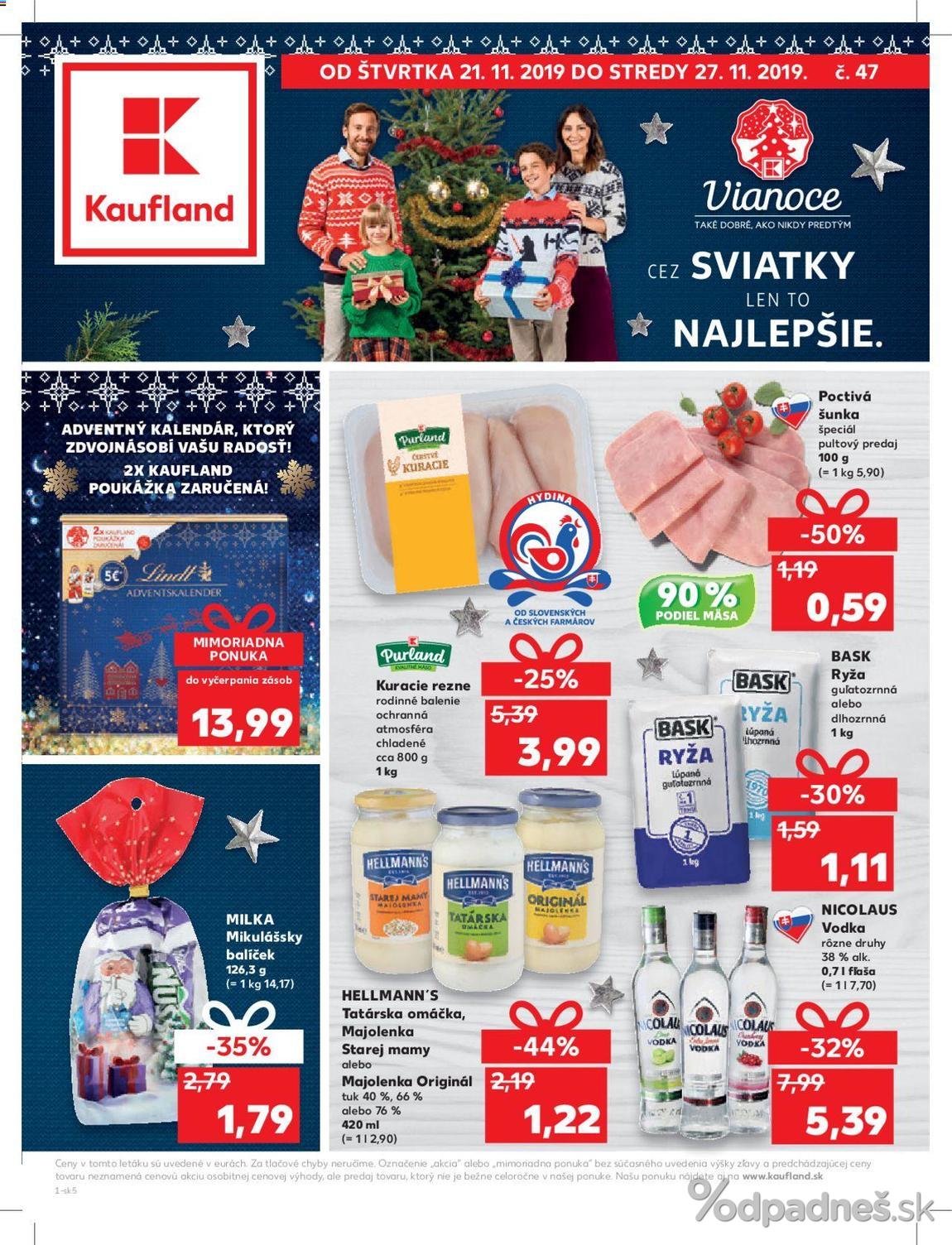 1. stránka Kaufland letáku