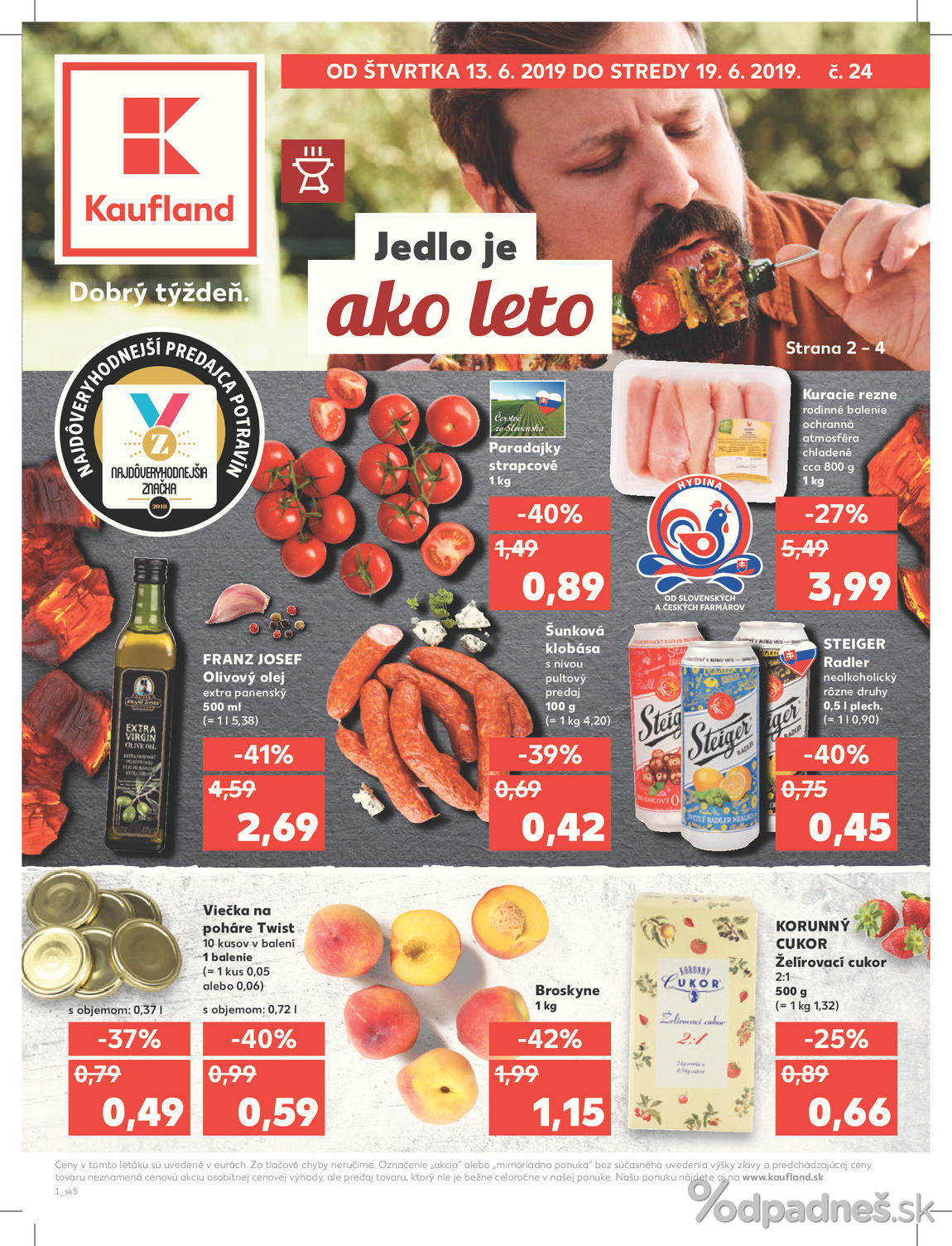 1. stránka Kaufland letáku