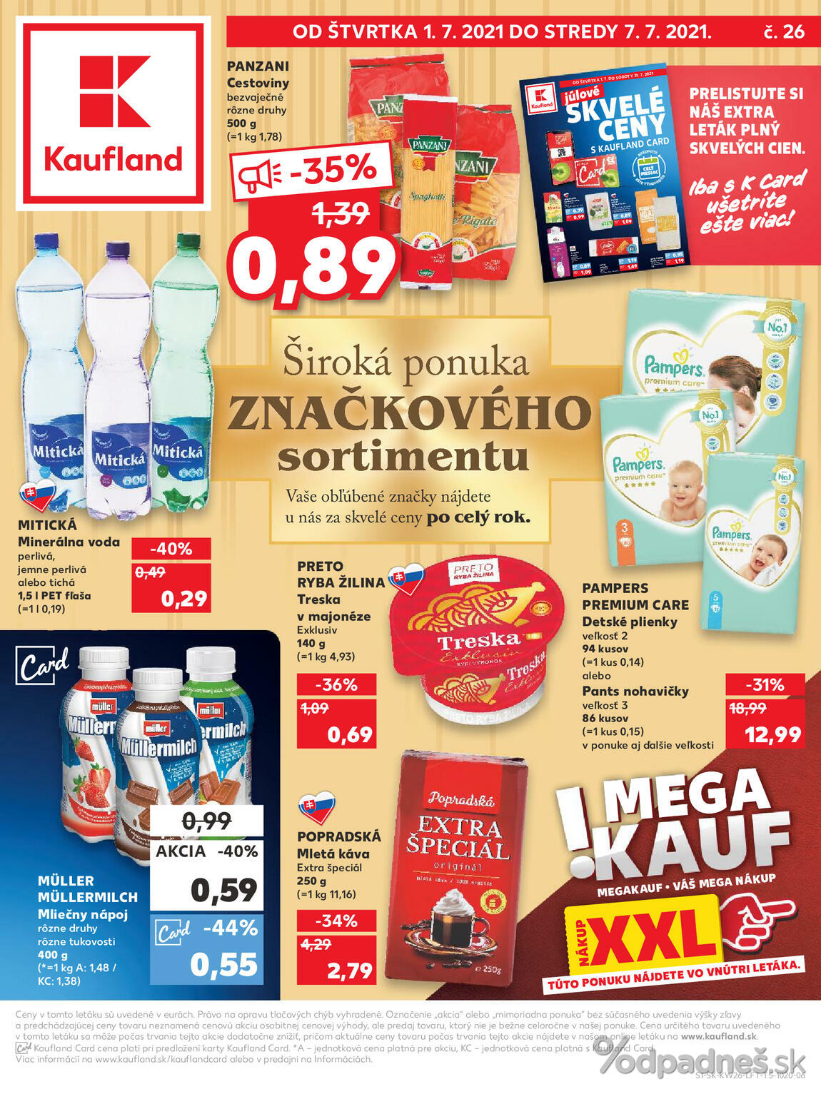 1. stránka Kaufland letáku