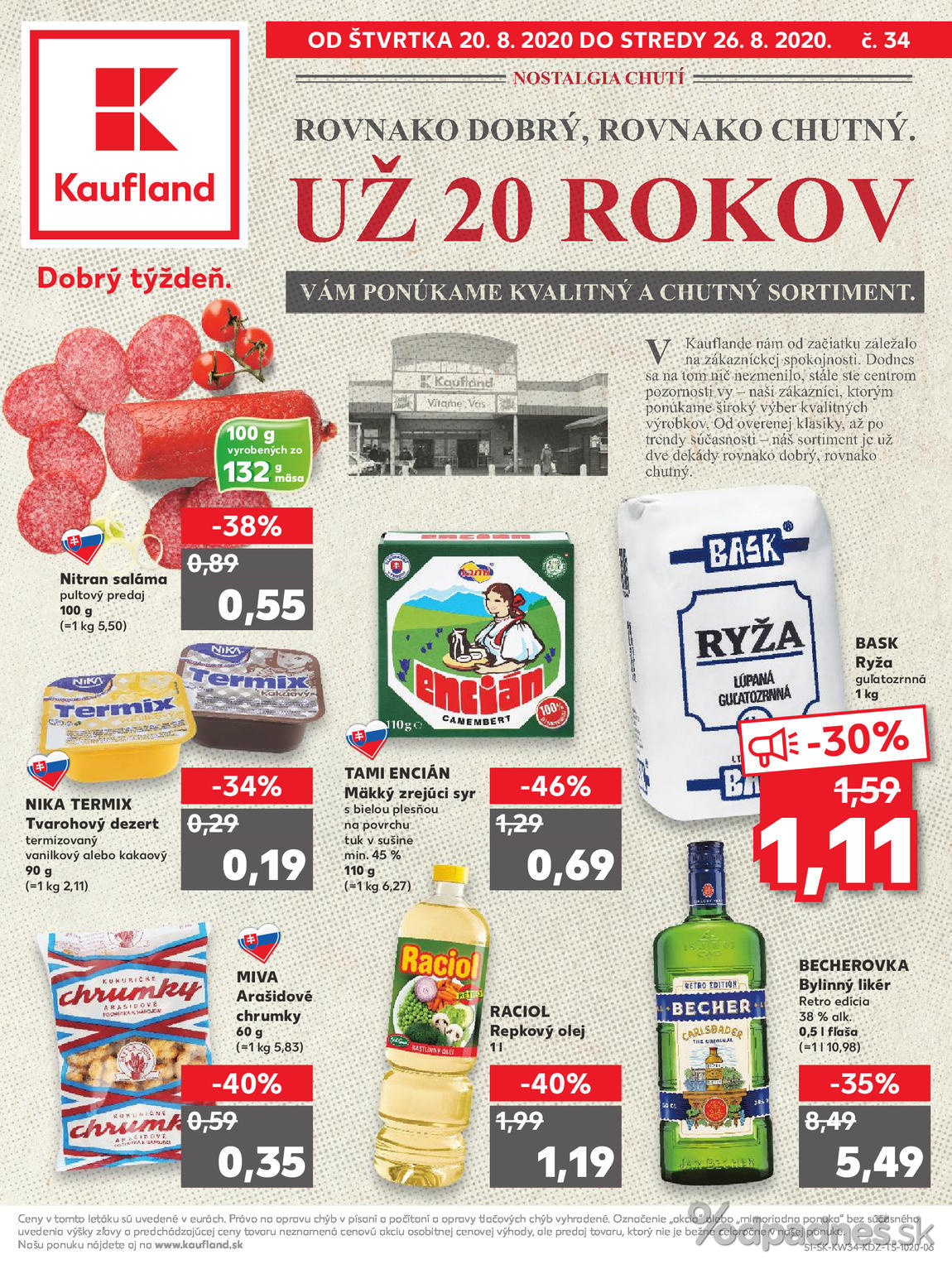 1. stránka Kaufland letáku