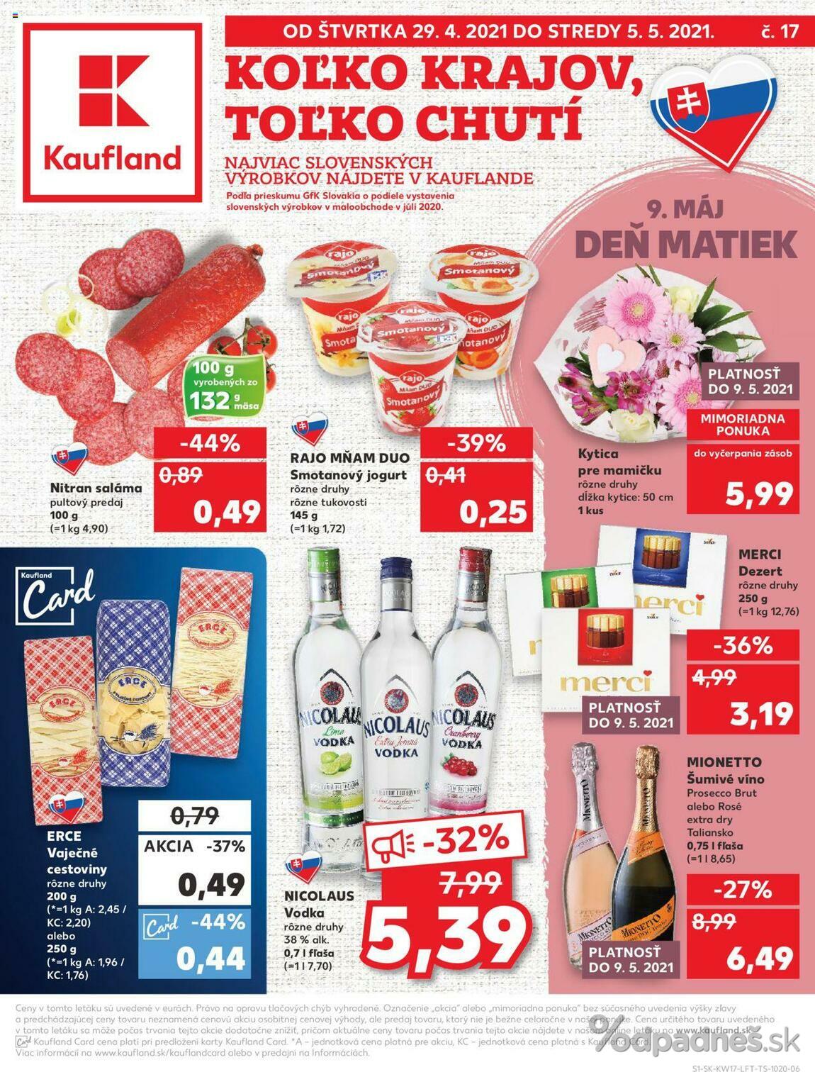 1. stránka Kaufland letáku