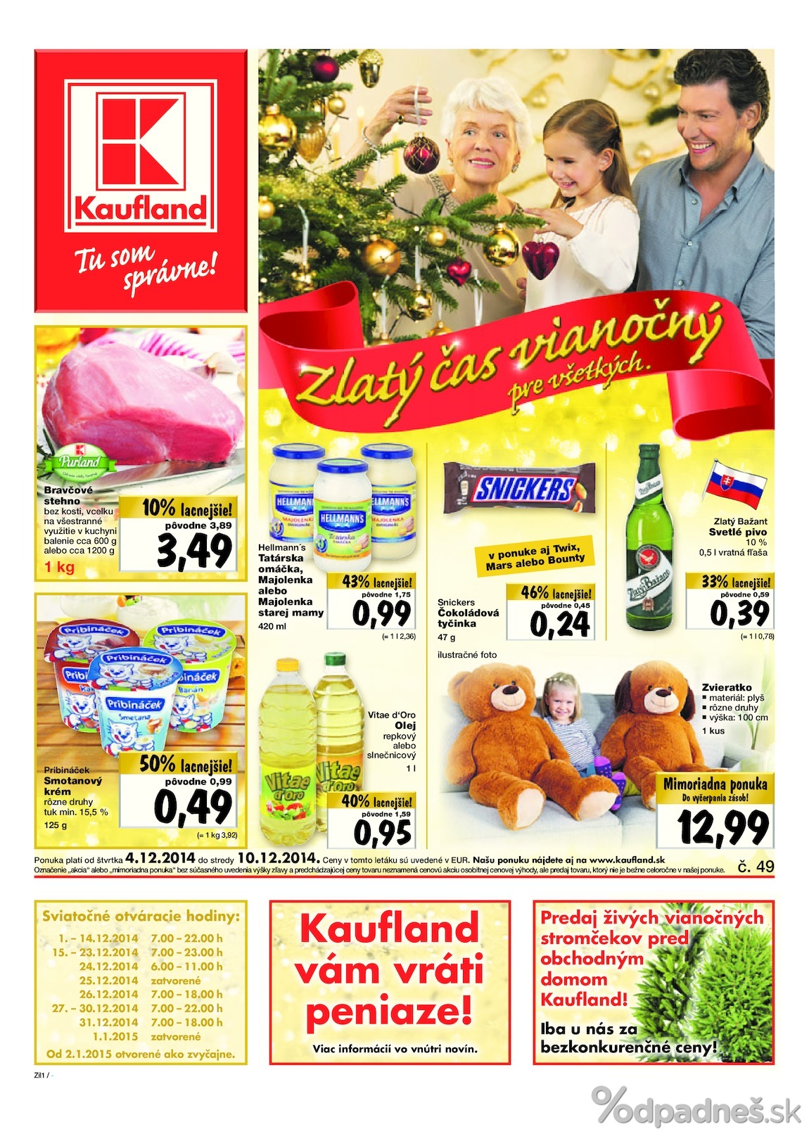 1. stránka Kaufland letáku