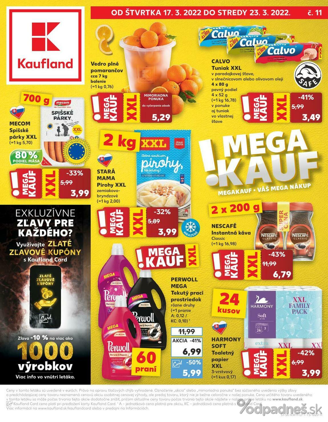 1. stránka Kaufland letáku