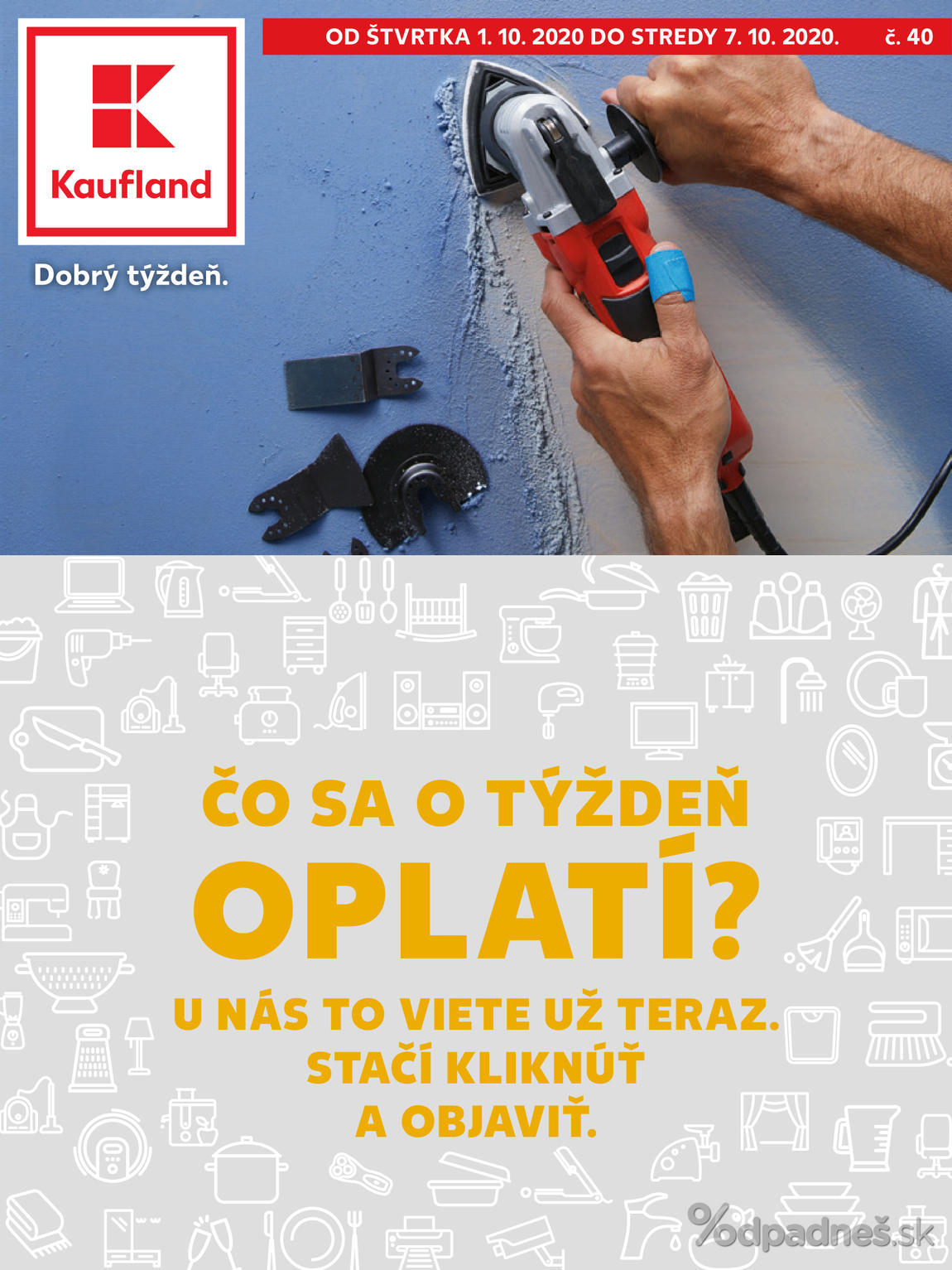 1. stránka Kaufland letáku