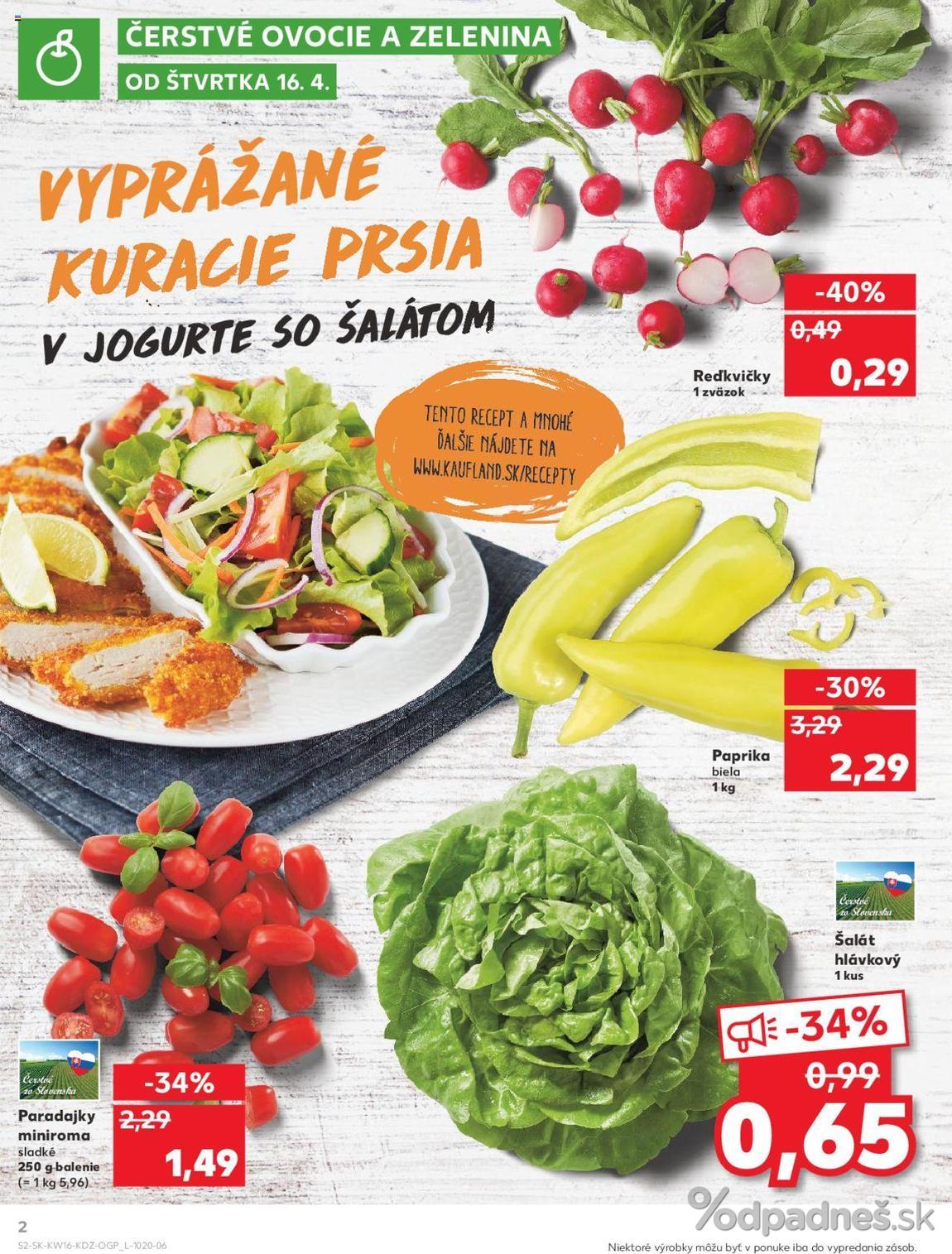 1. stránka Kaufland letáku
