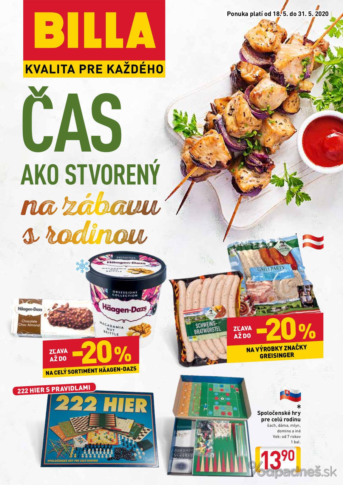 1. stránka Billa letáku