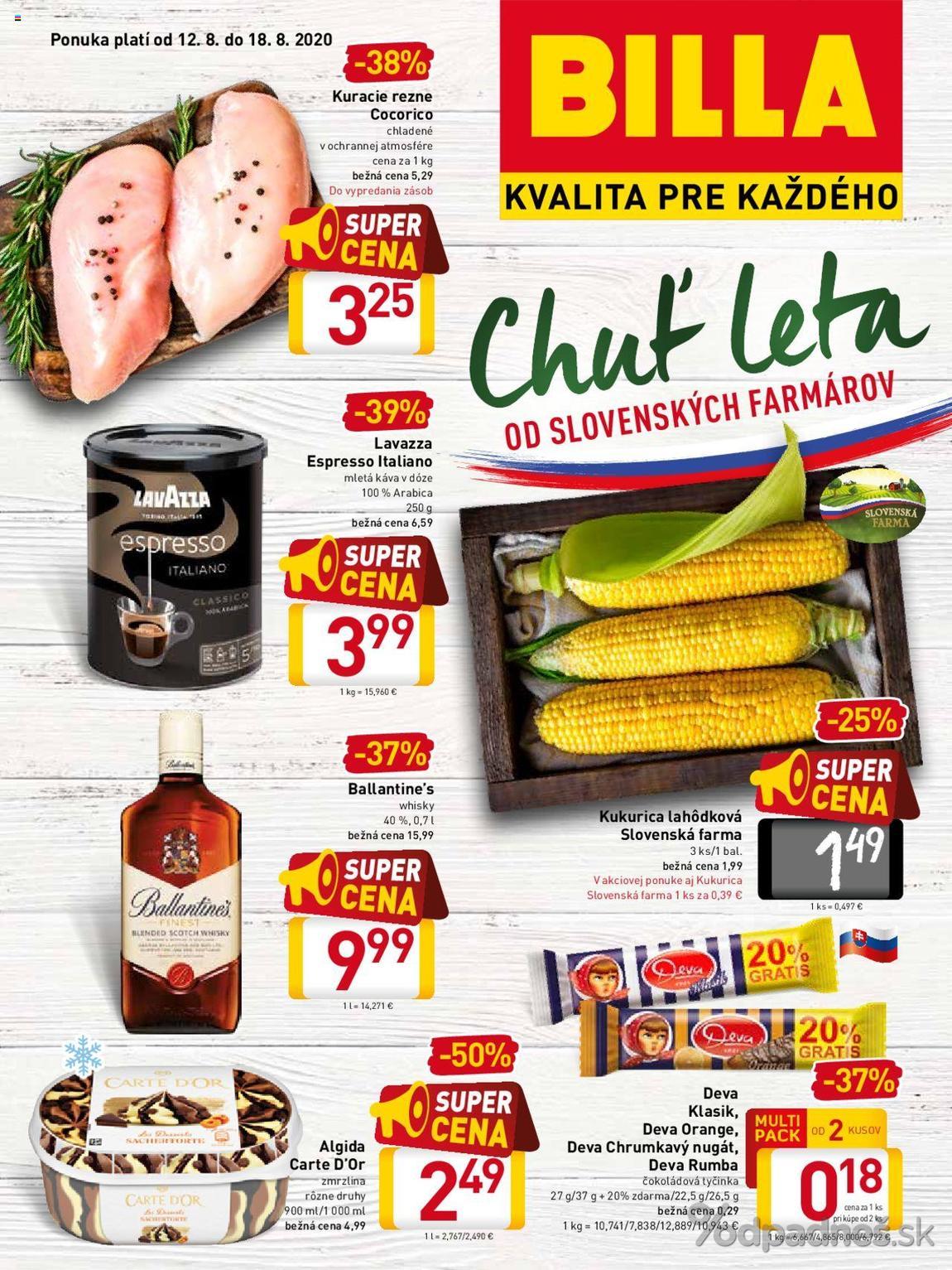 1. stránka Billa letáku