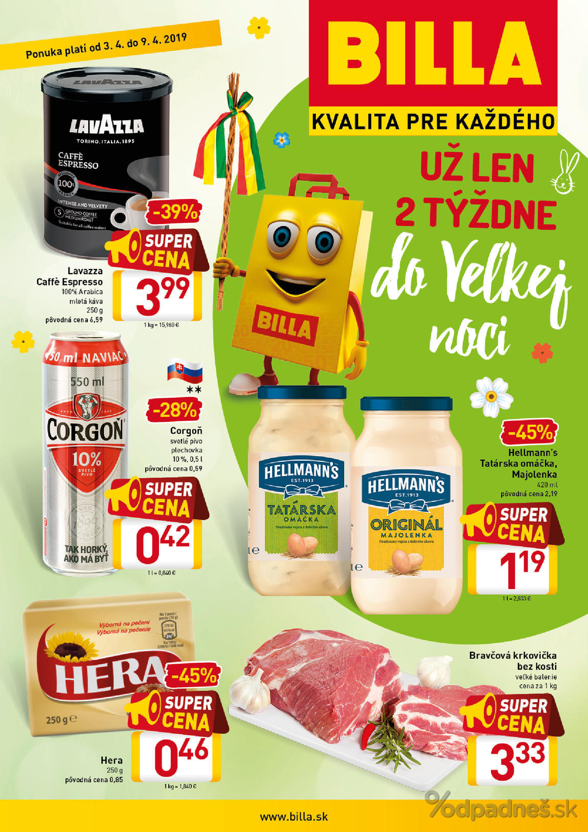 1. stránka Billa letáku