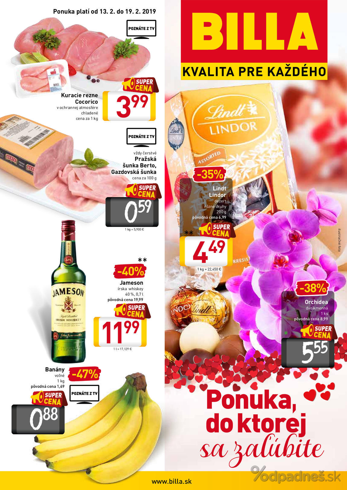 1. stránka Billa letáku