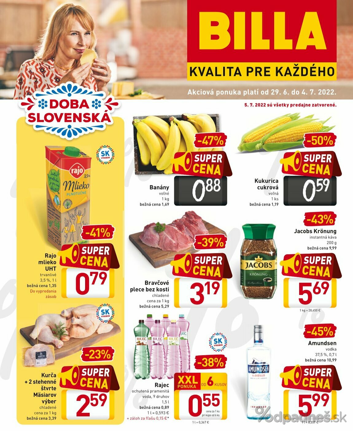 1. stránka Billa letáku