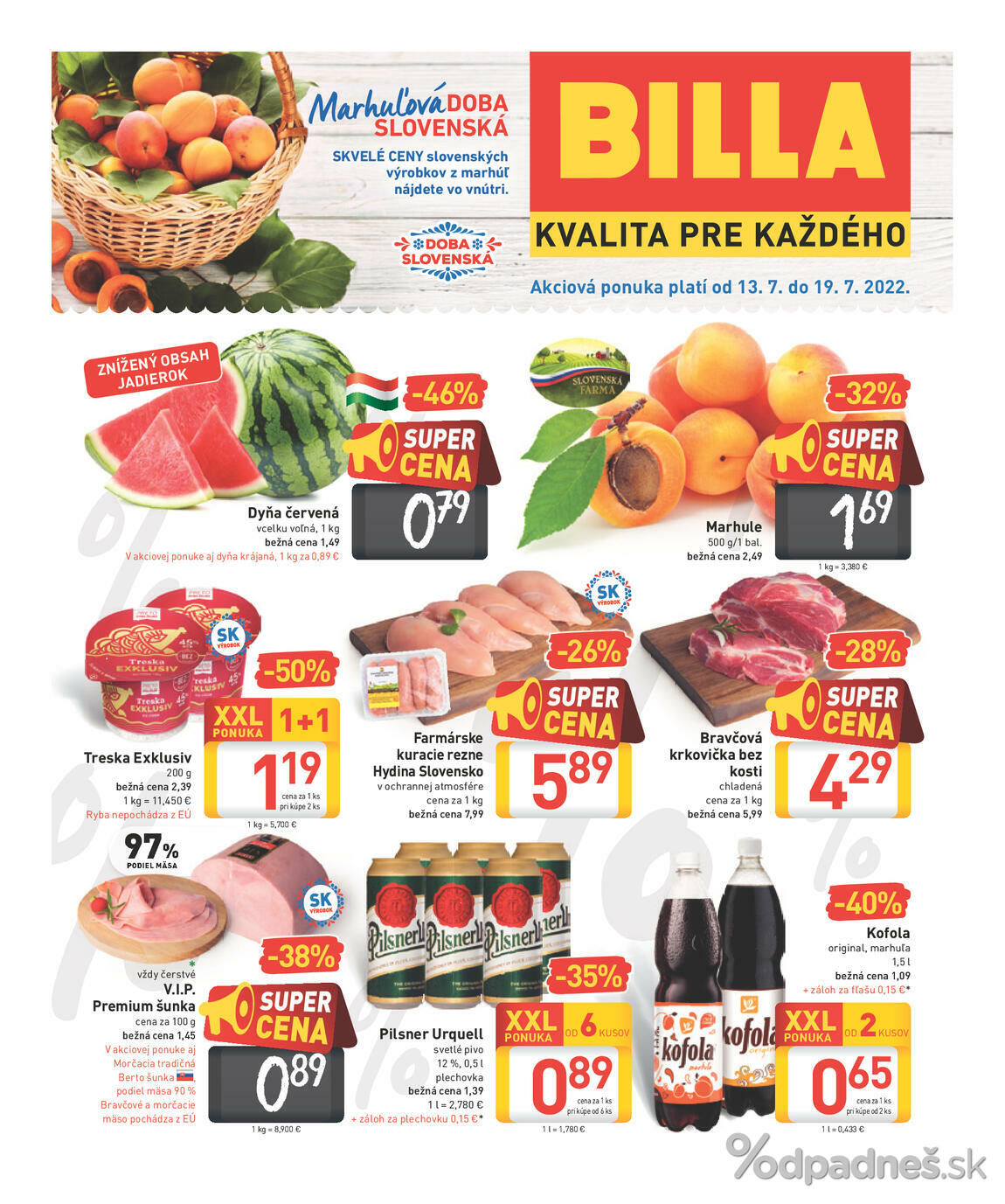 1. stránka Billa letáku