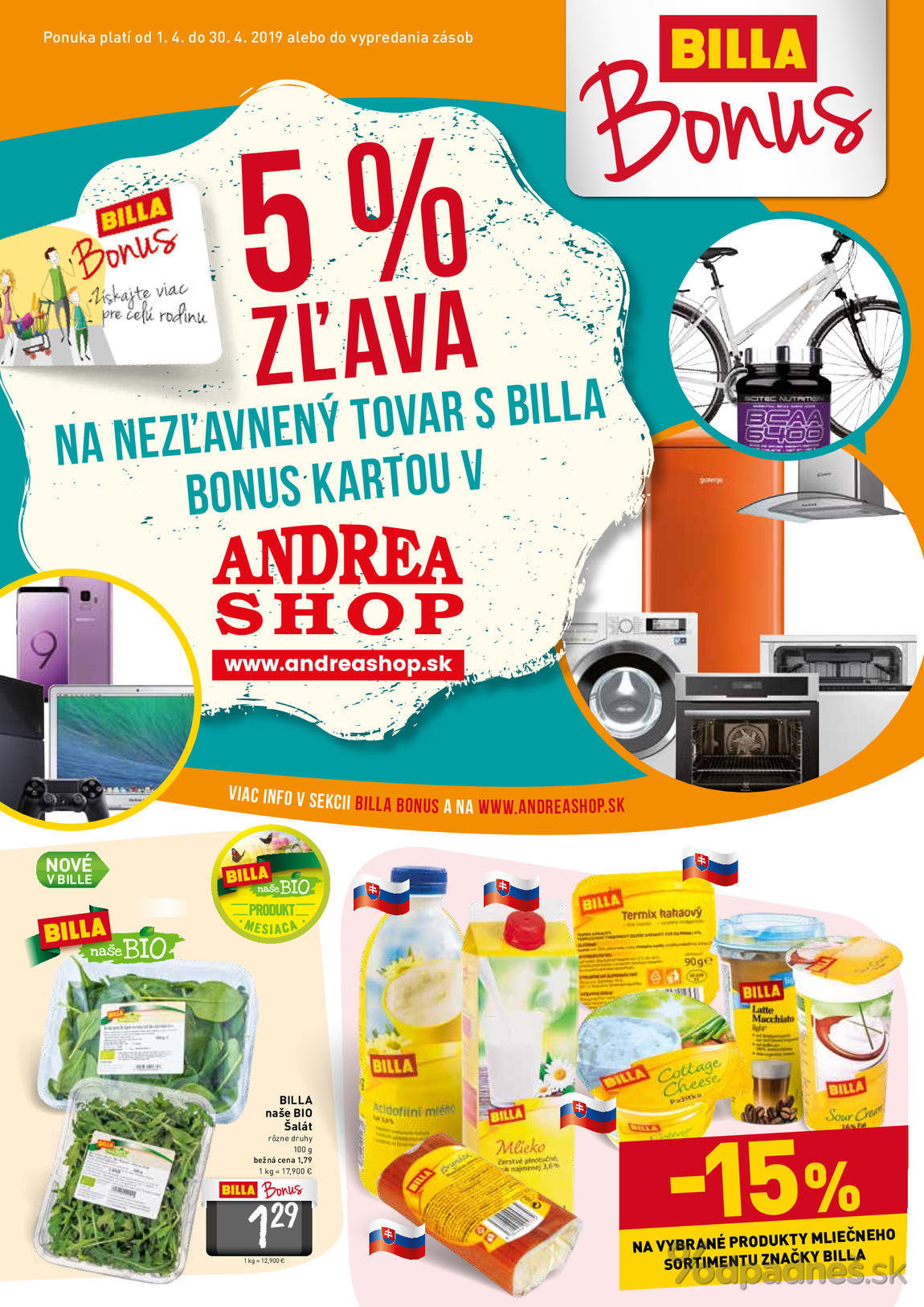 1. stránka Billa letáku