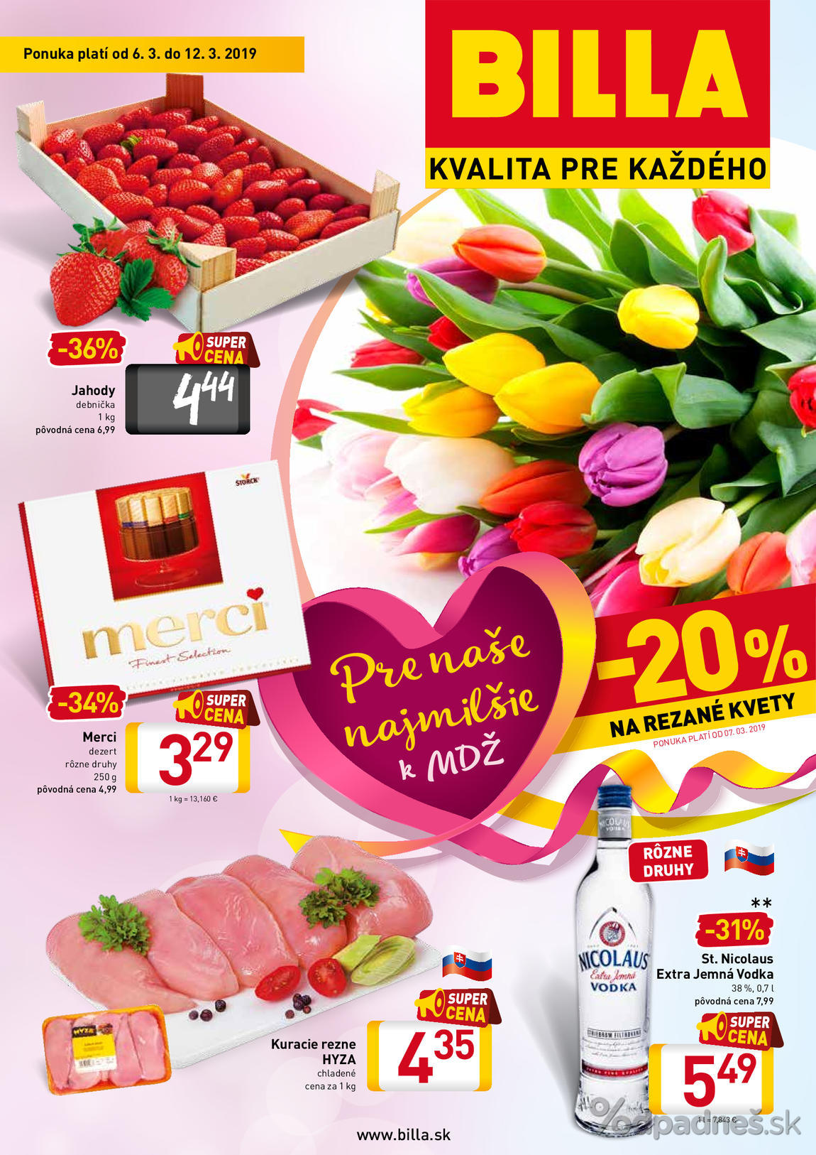 1. stránka Billa letáku