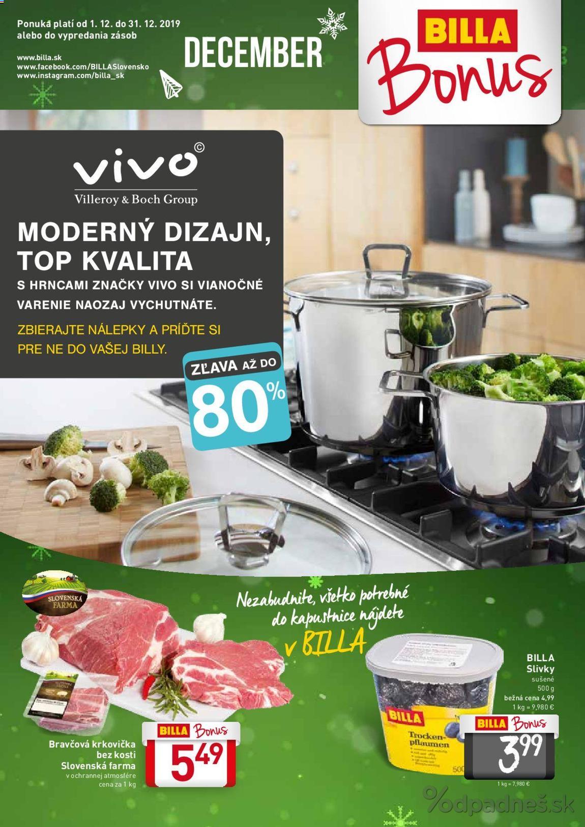 1. stránka Billa letáku