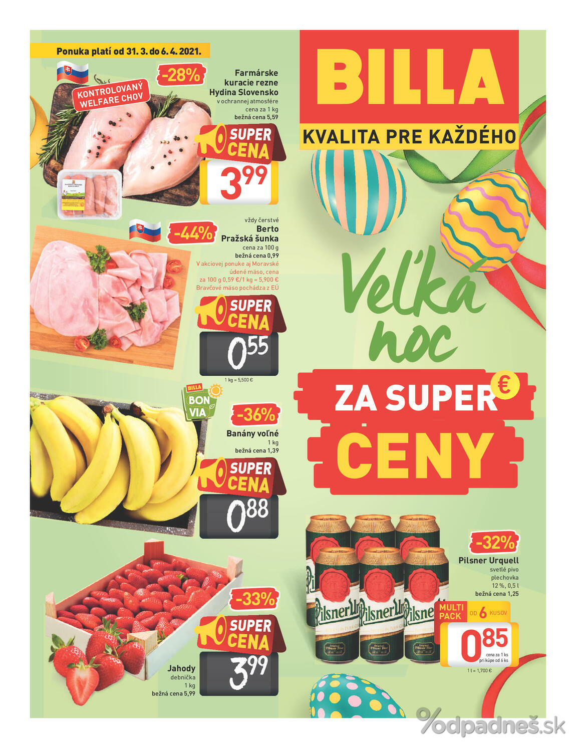 1. stránka Billa letáku