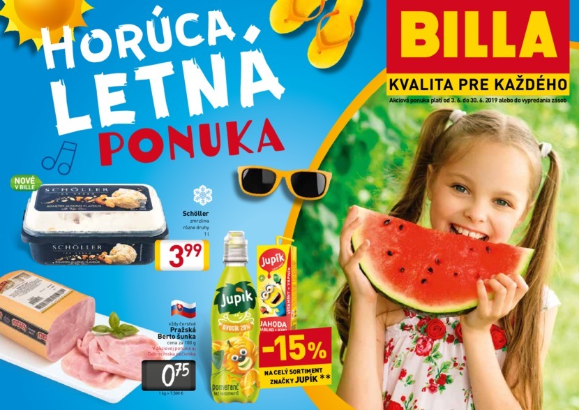 1. stránka Billa letáku