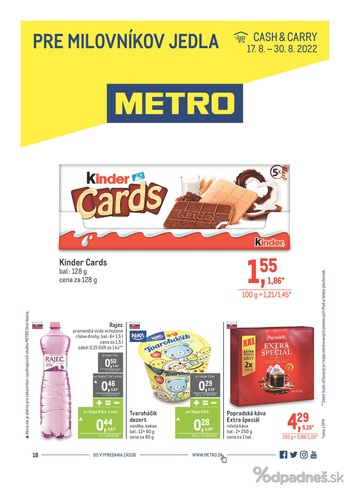 1. stránka Metro letáku