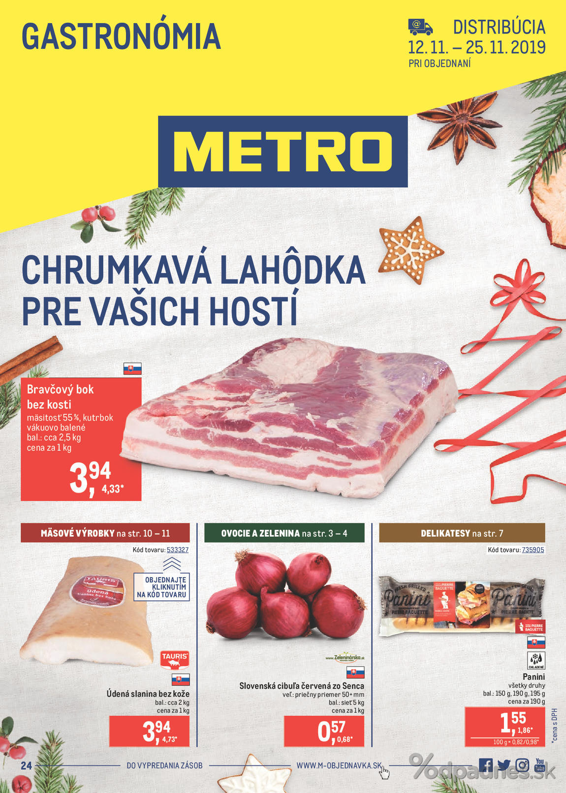 1. stránka Metro letáku