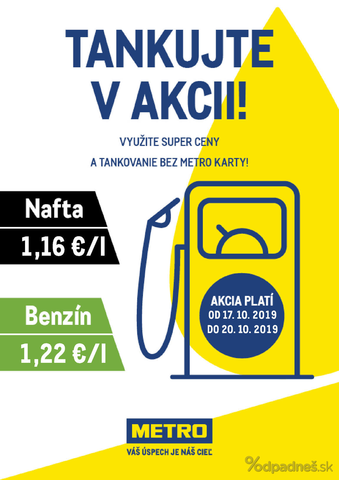 1. stránka Metro letáku