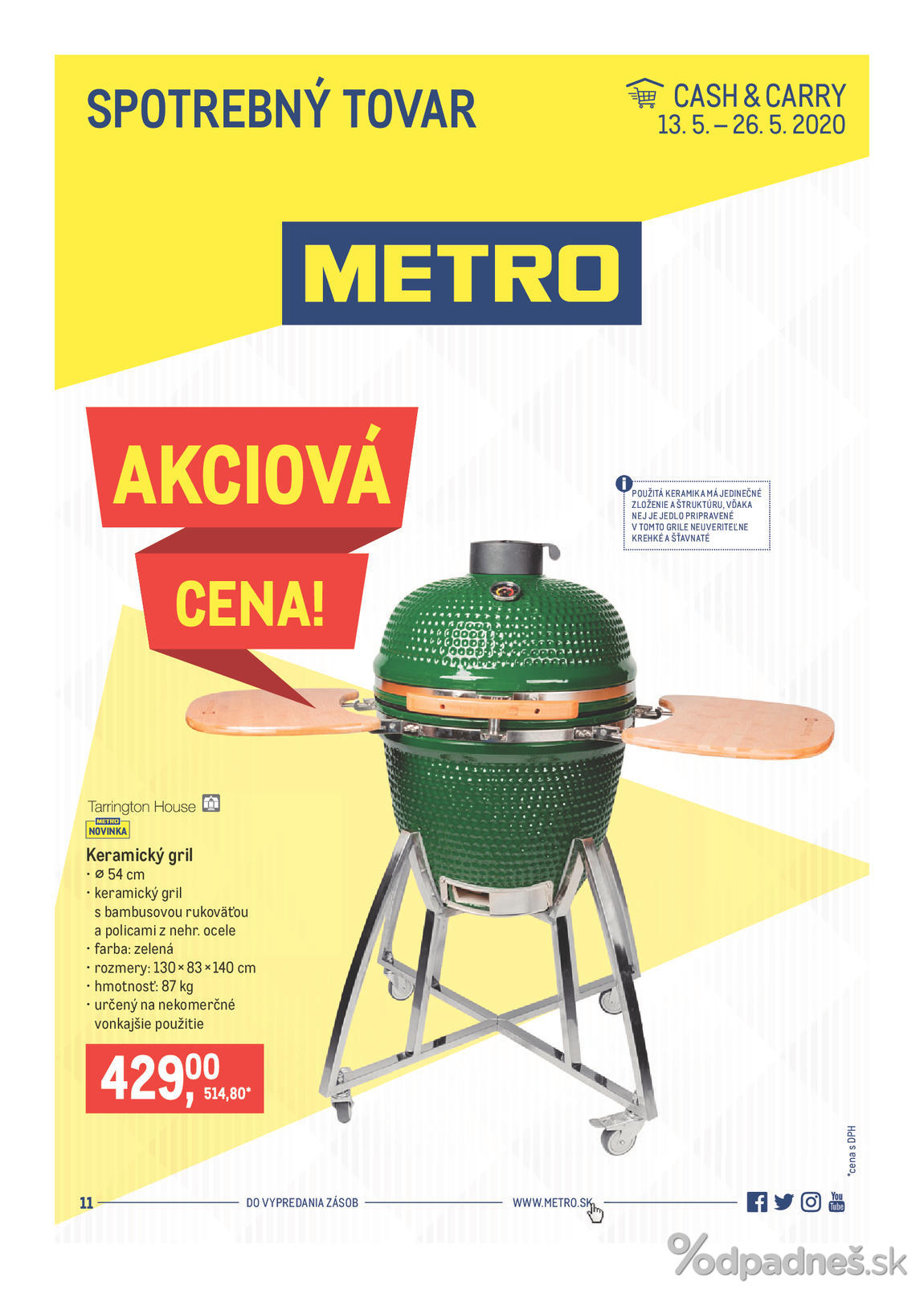 1. stránka Metro letáku