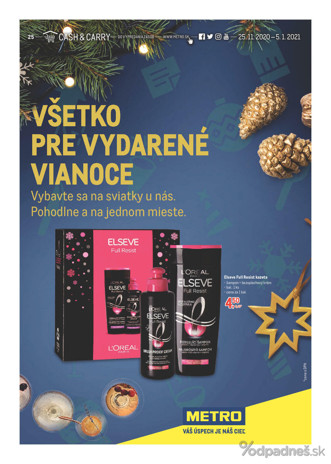 1. stránka Metro letáku