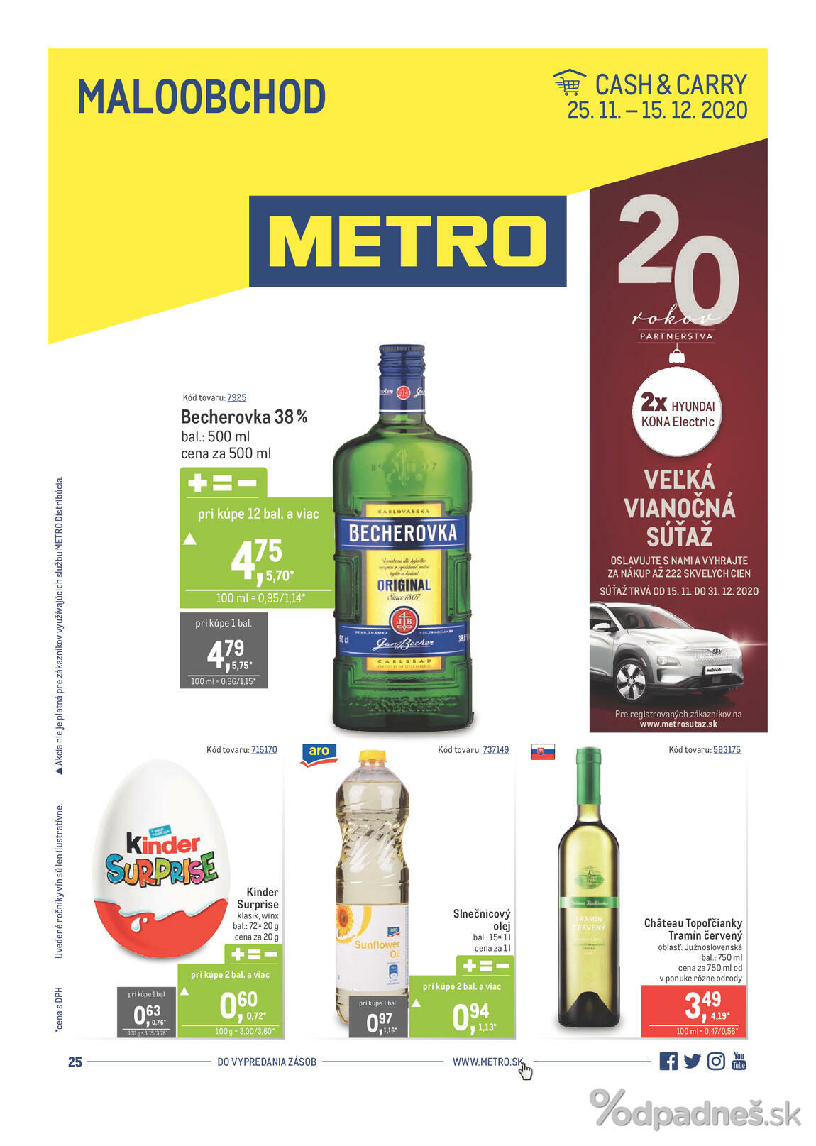 1. stránka Metro letáku