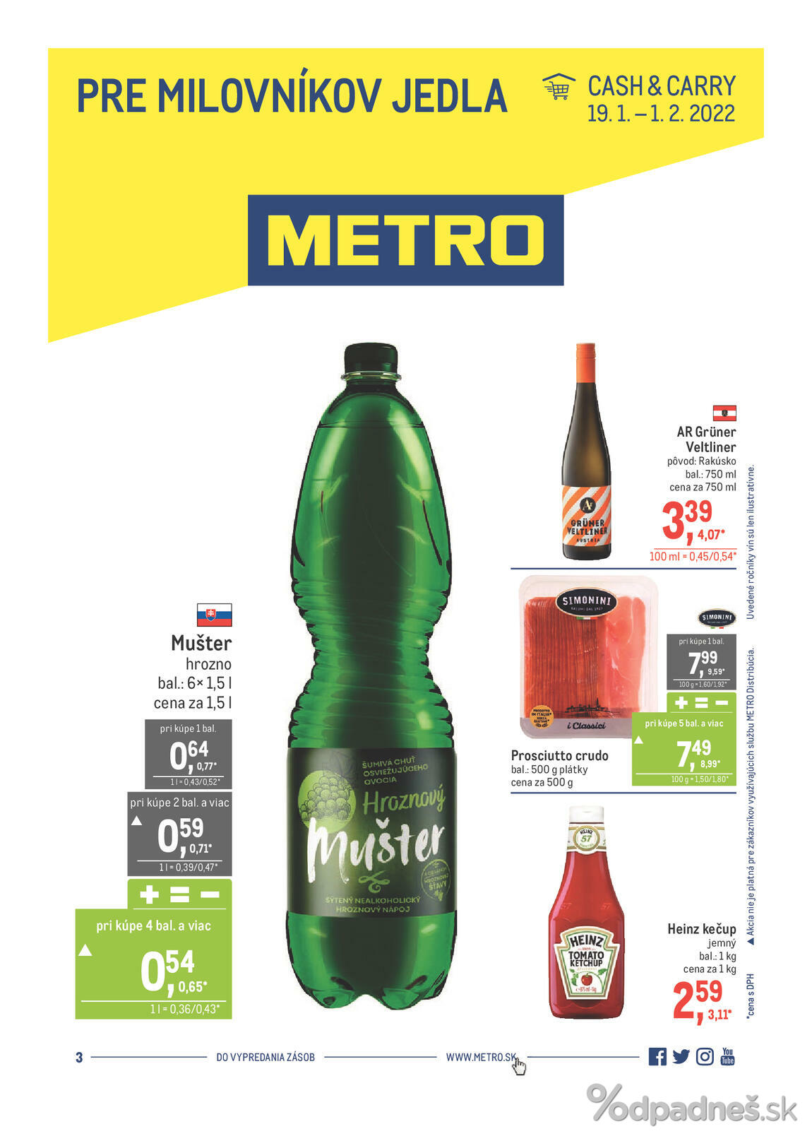 1. stránka Metro letáku