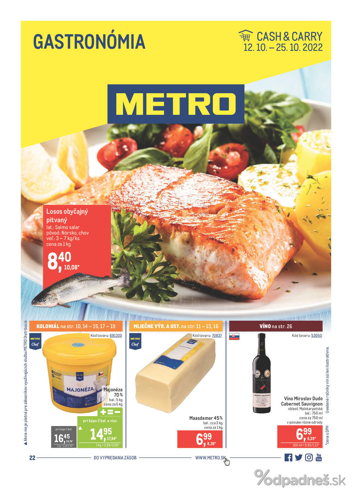 1. stránka Metro letáku