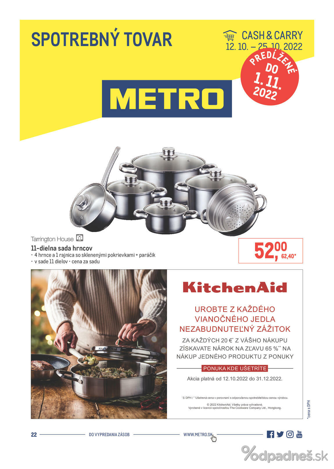 1. stránka Metro letáku