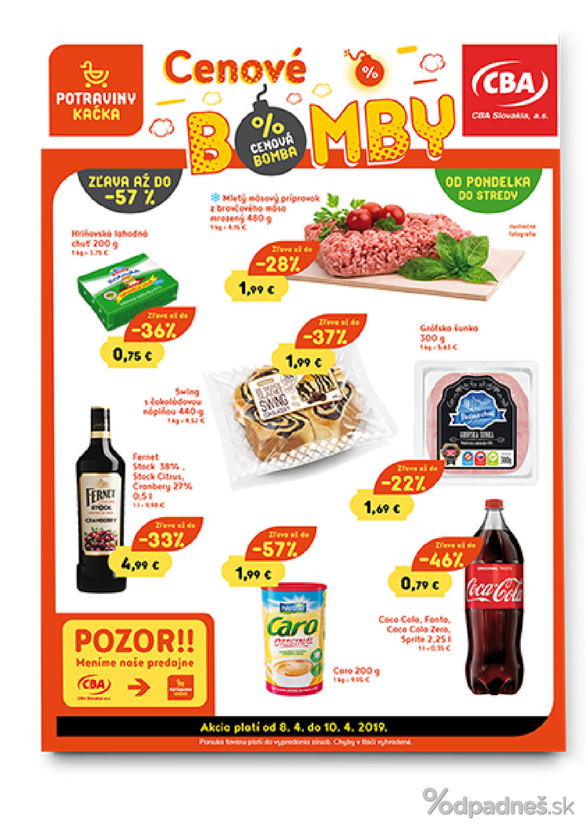 1. stránka CBA letáku