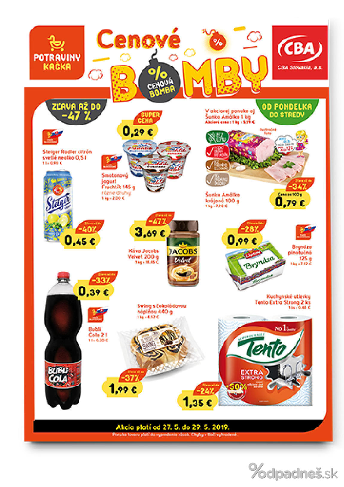 1. stránka CBA letáku