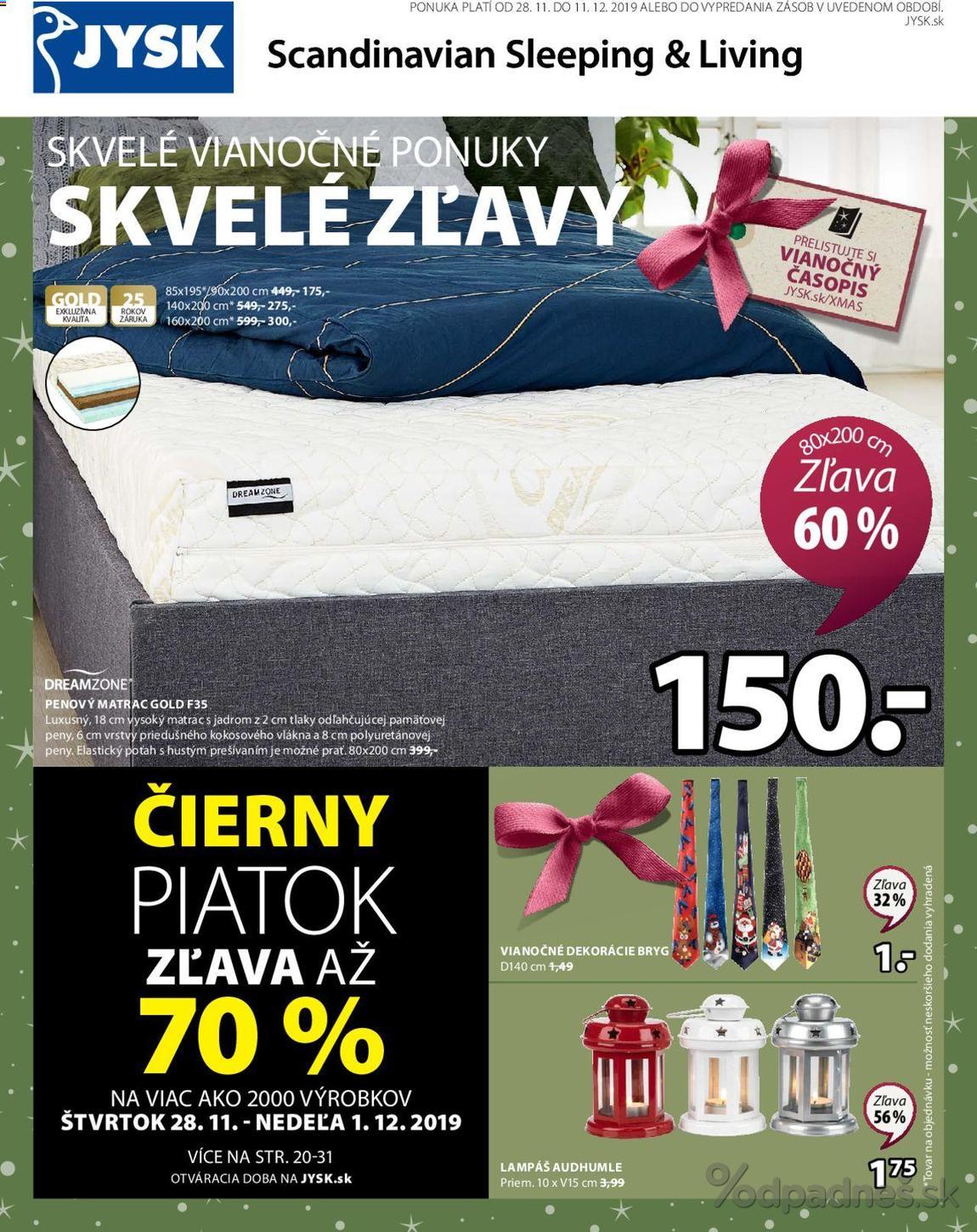 1. stránka Jysk letáku