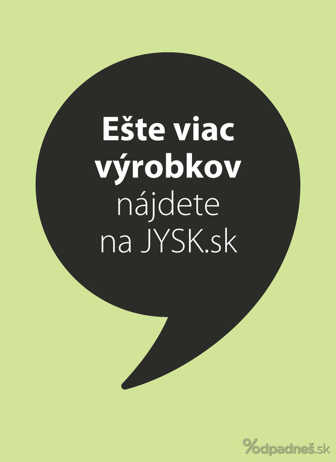 1. stránka Jysk letáku