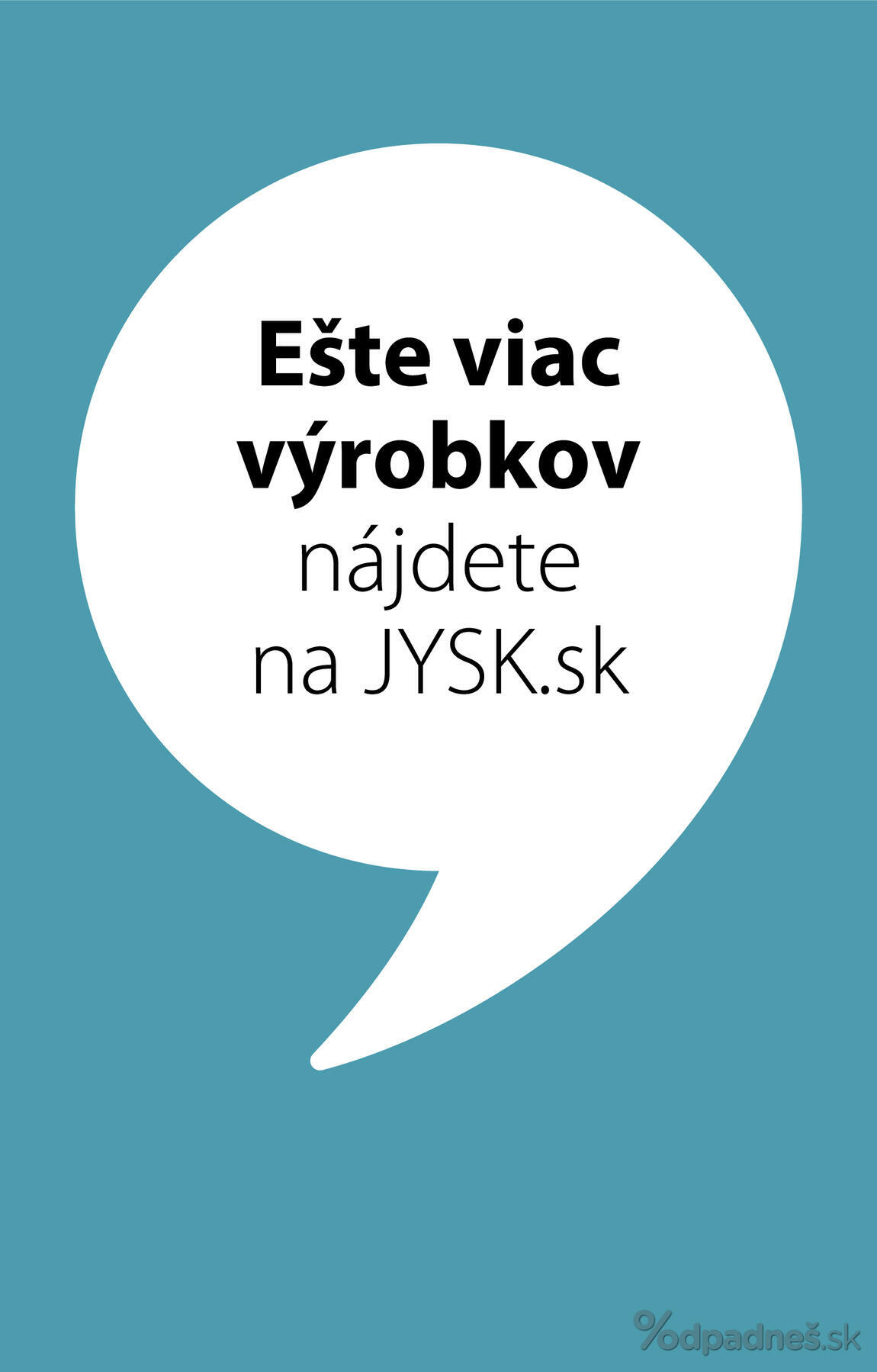 1. stránka Jysk letáku
