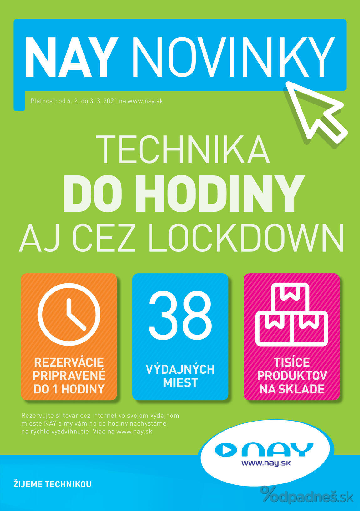 1. stránka NAY Elektrodom letáku