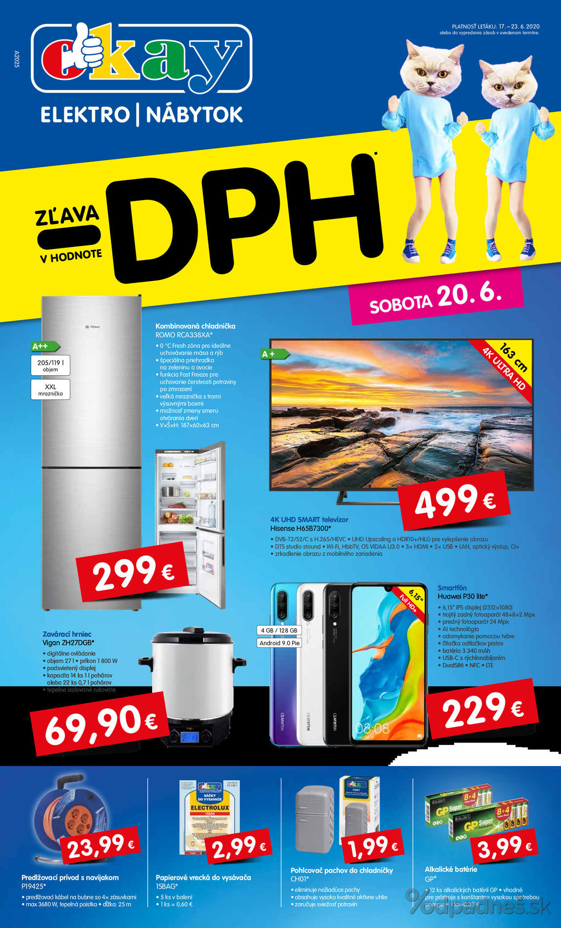 1. stránka OKAY elektro letáku